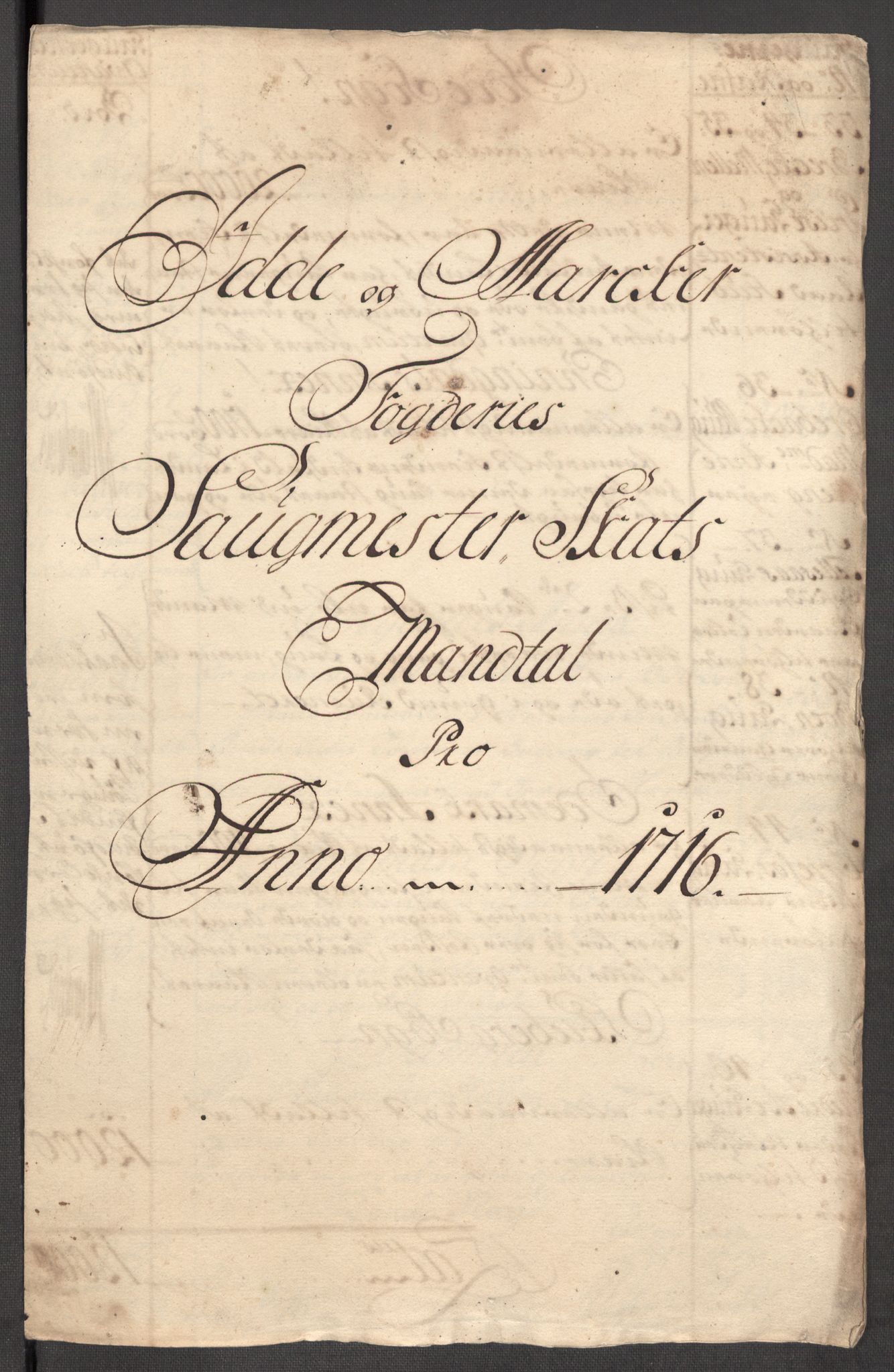 Rentekammeret inntil 1814, Reviderte regnskaper, Fogderegnskap, RA/EA-4092/R01/L0023: Fogderegnskap Idd og Marker, 1715-1716, p. 286