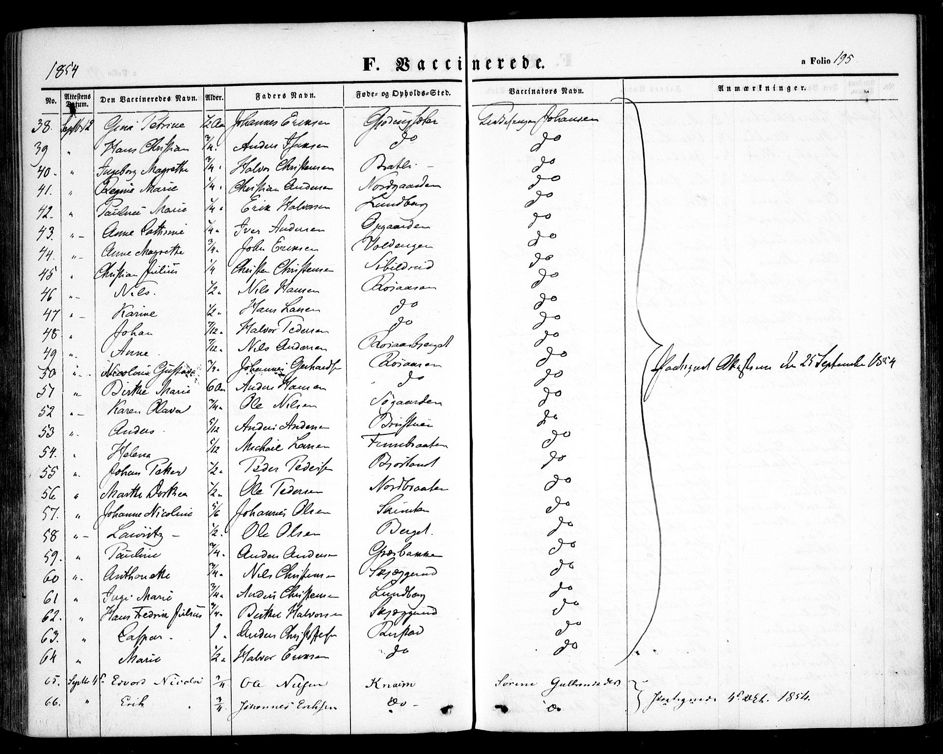 Hurdal prestekontor Kirkebøker, AV/SAO-A-10889/F/Fa/L0005: Parish register (official) no. I 5, 1846-1859, p. 195