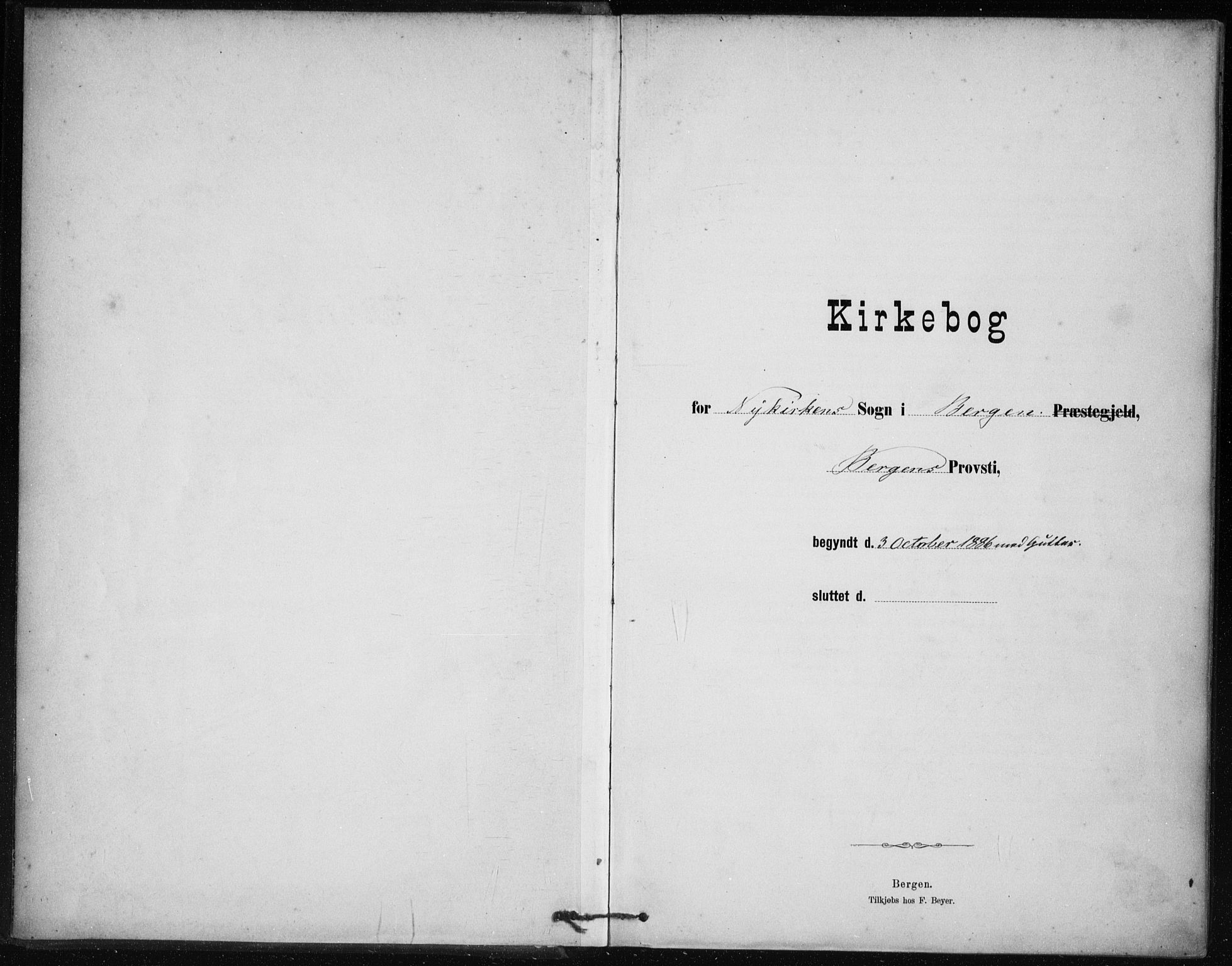 Nykirken Sokneprestembete, SAB/A-77101/H/Haa/L0027: Parish register (official) no. C 6, 1886-1913