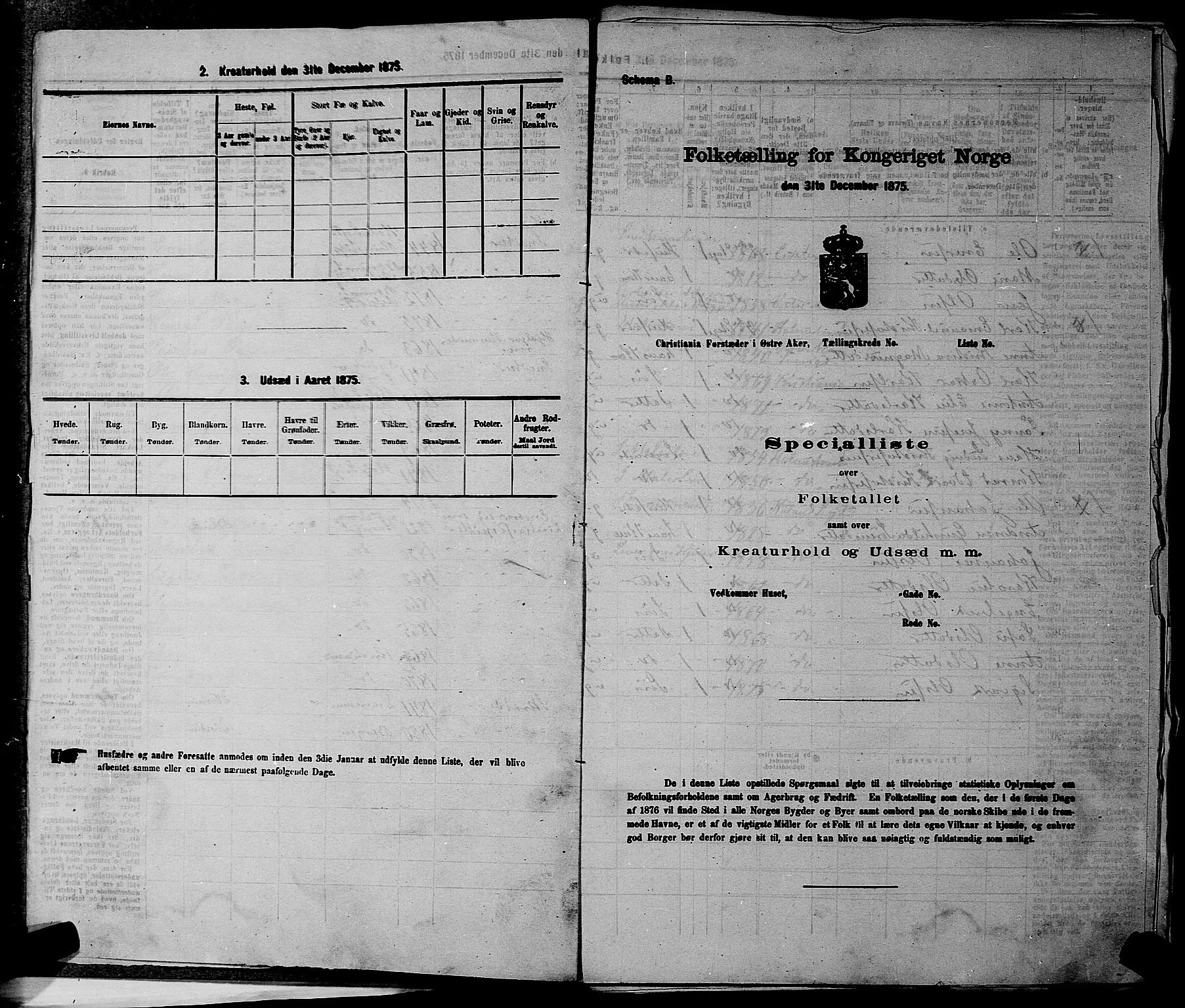 RA, 1875 census for 0218bP Østre Aker, 1875, p. 1987