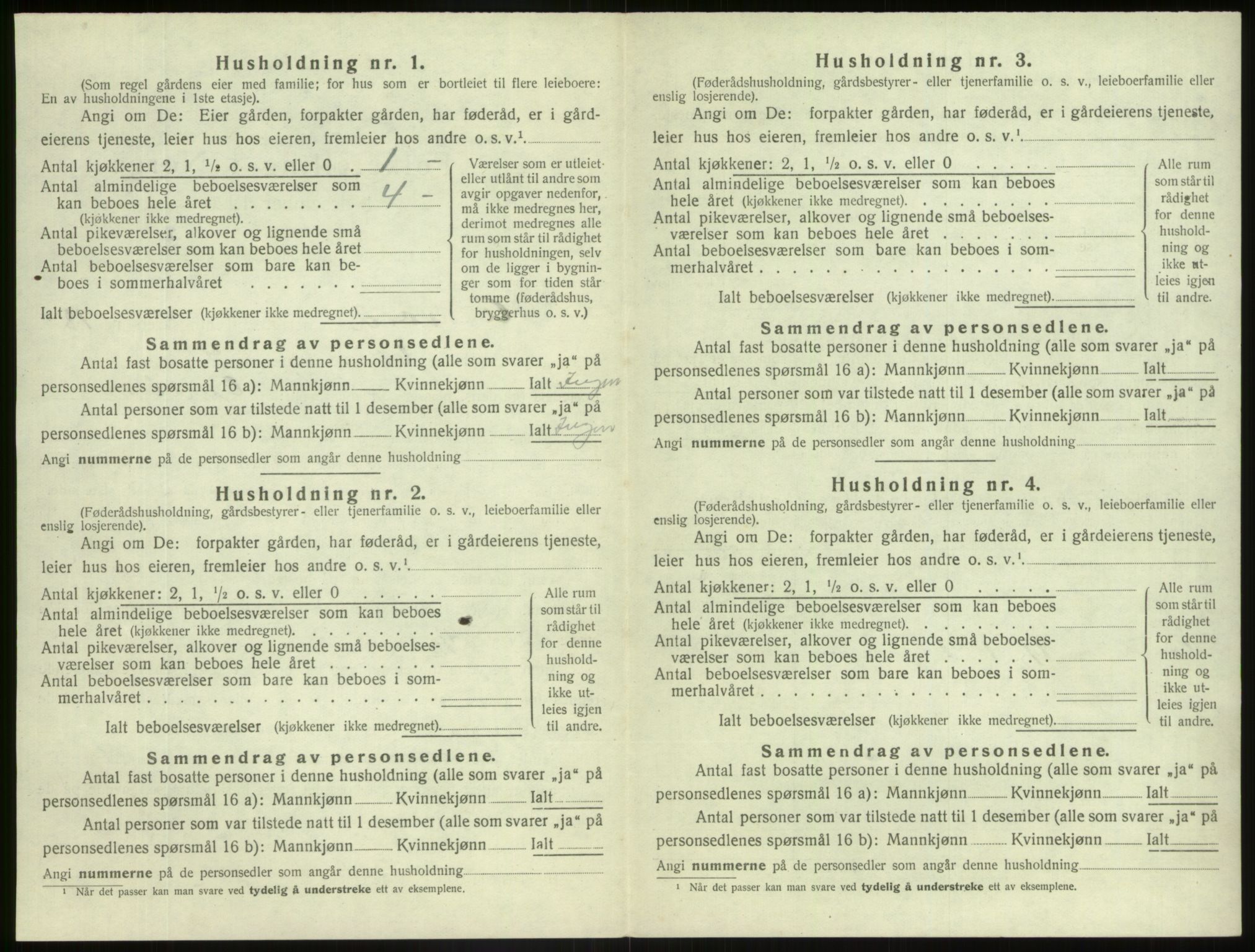 SAB, 1920 census for Askvoll, 1920, p. 982