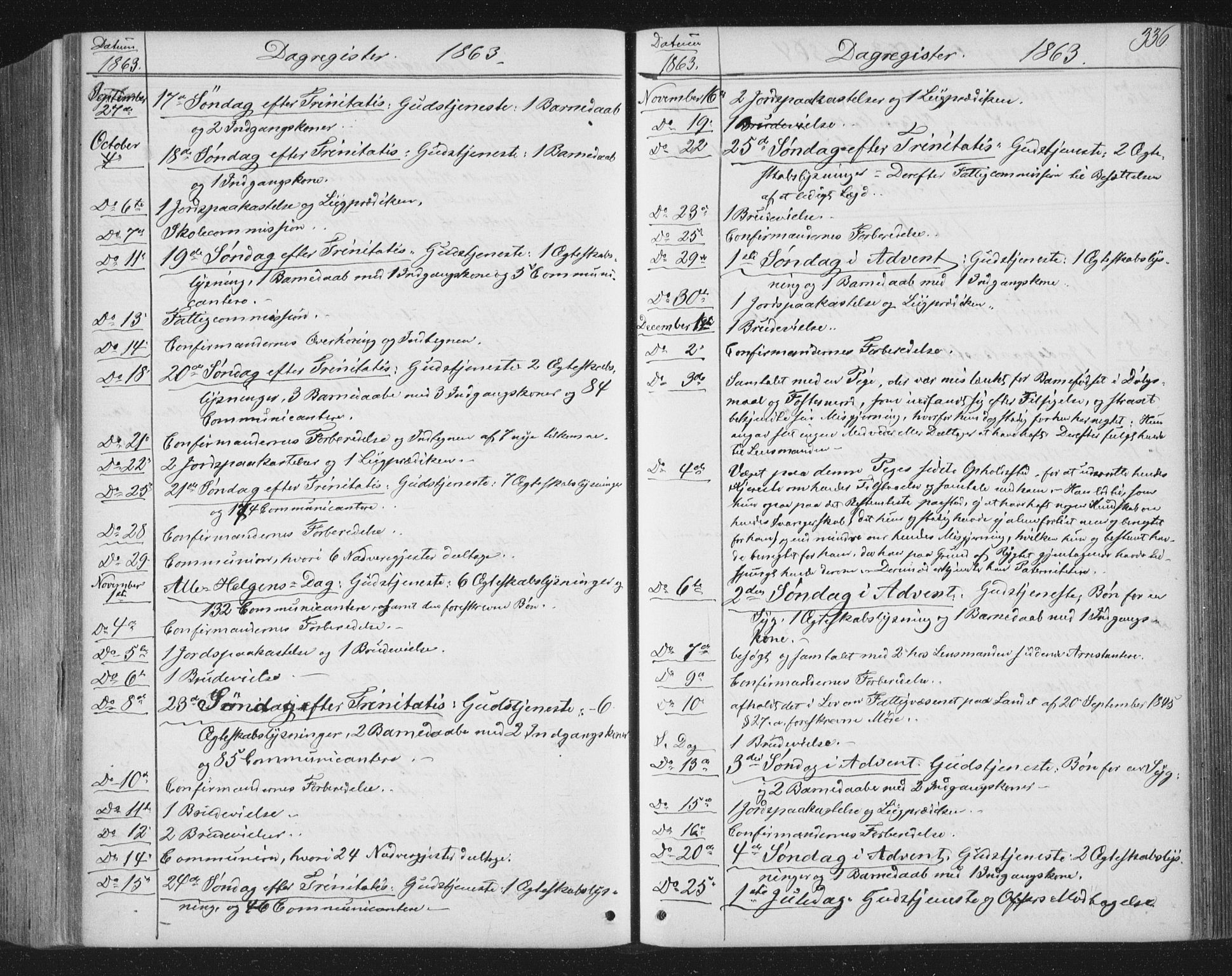 Ministerialprotokoller, klokkerbøker og fødselsregistre - Nord-Trøndelag, SAT/A-1458/749/L0472: Parish register (official) no. 749A06, 1857-1873, p. 336