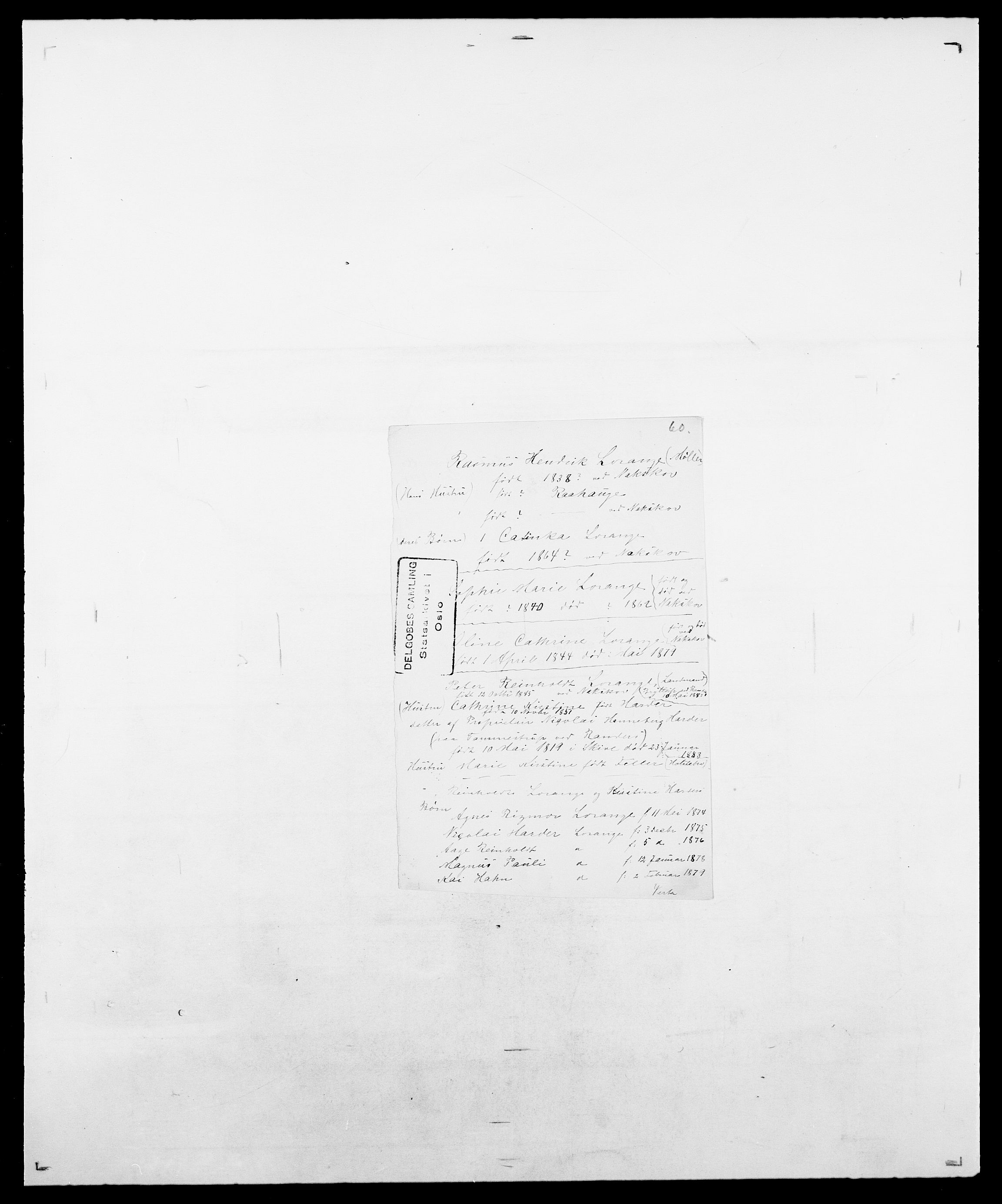 Delgobe, Charles Antoine - samling, SAO/PAO-0038/D/Da/L0024: Lobech - Lærum, p. 121