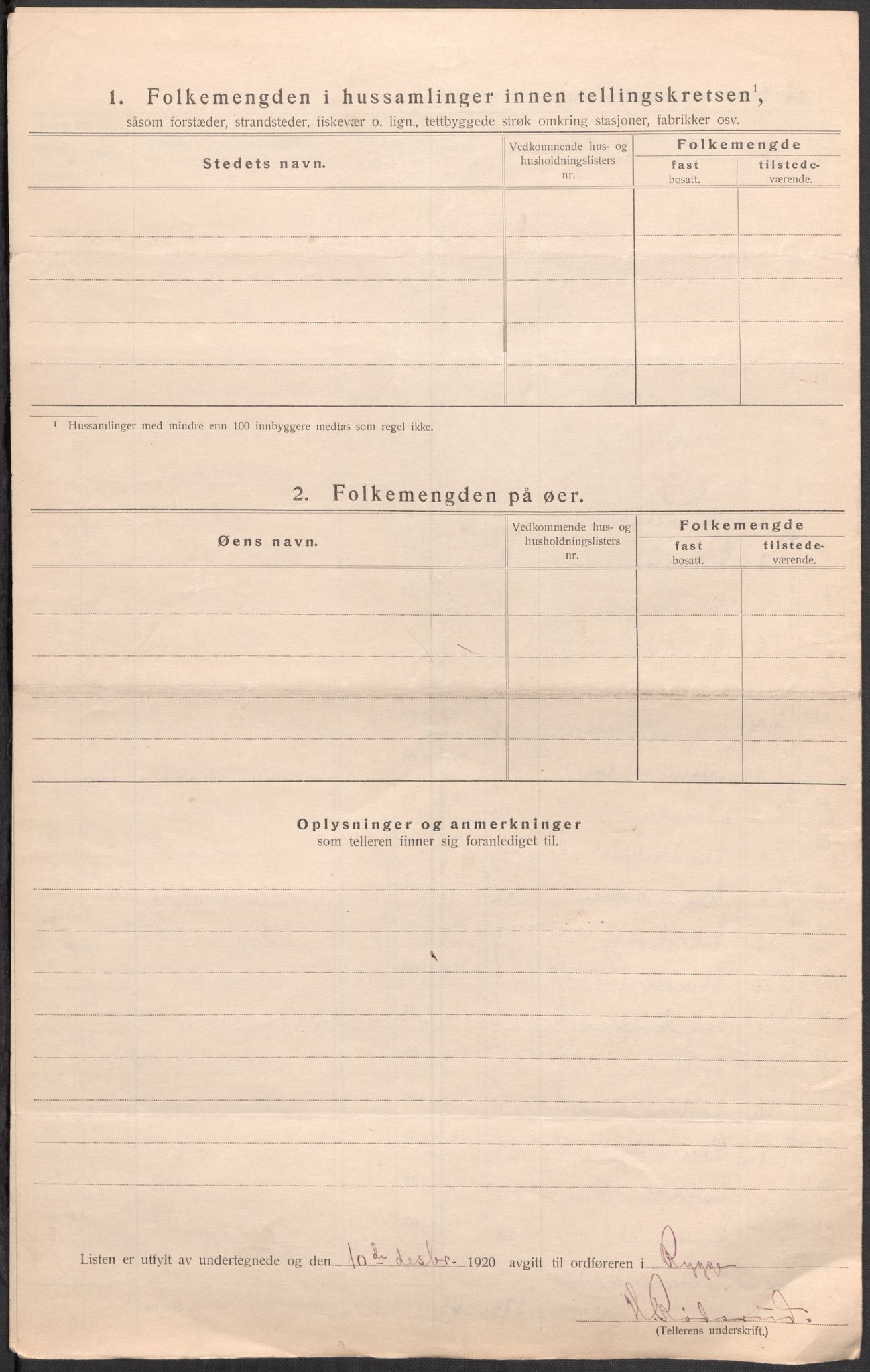 SAO, 1920 census for Rygge, 1920, p. 22