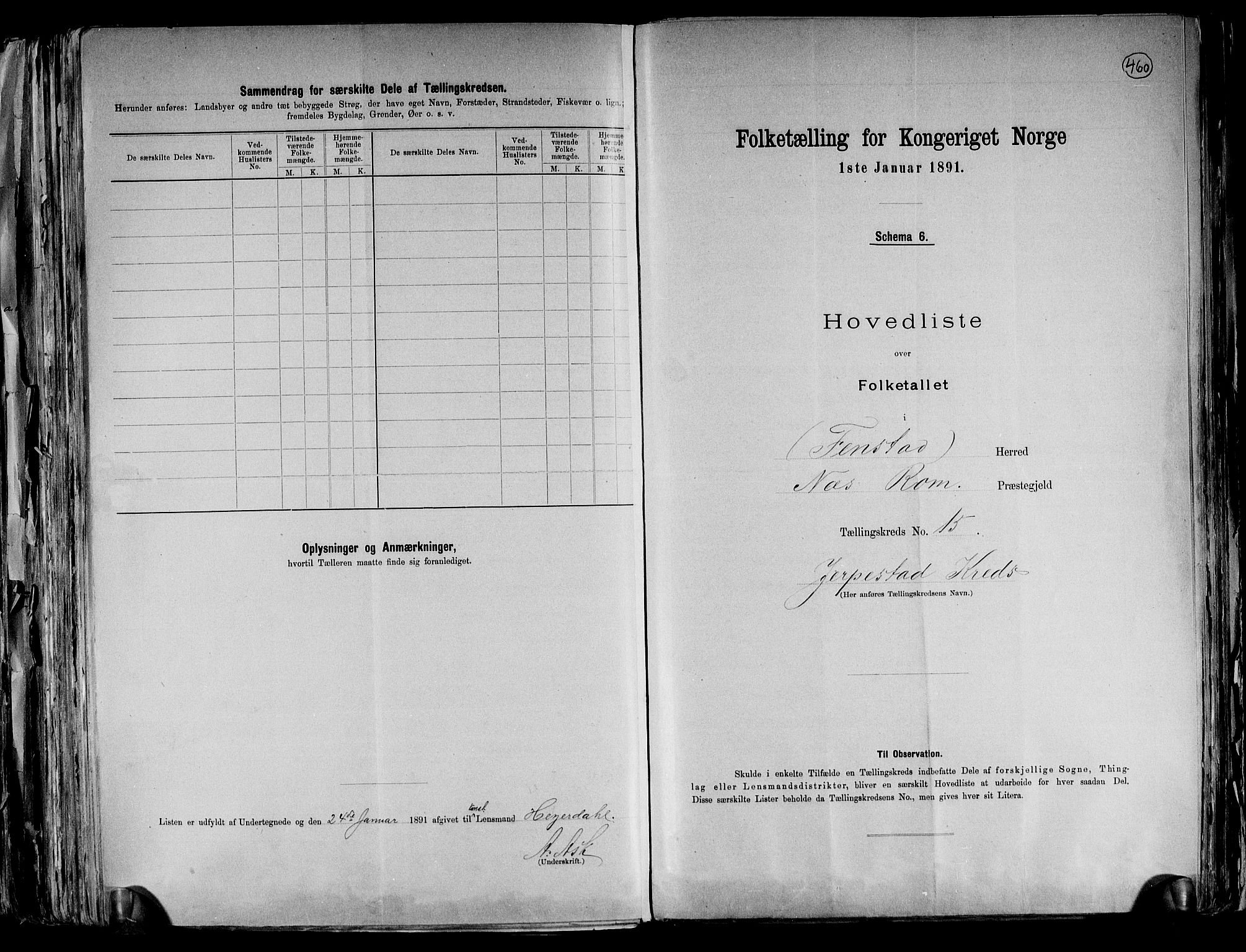RA, 1891 census for 0236 Nes, 1891, p. 39