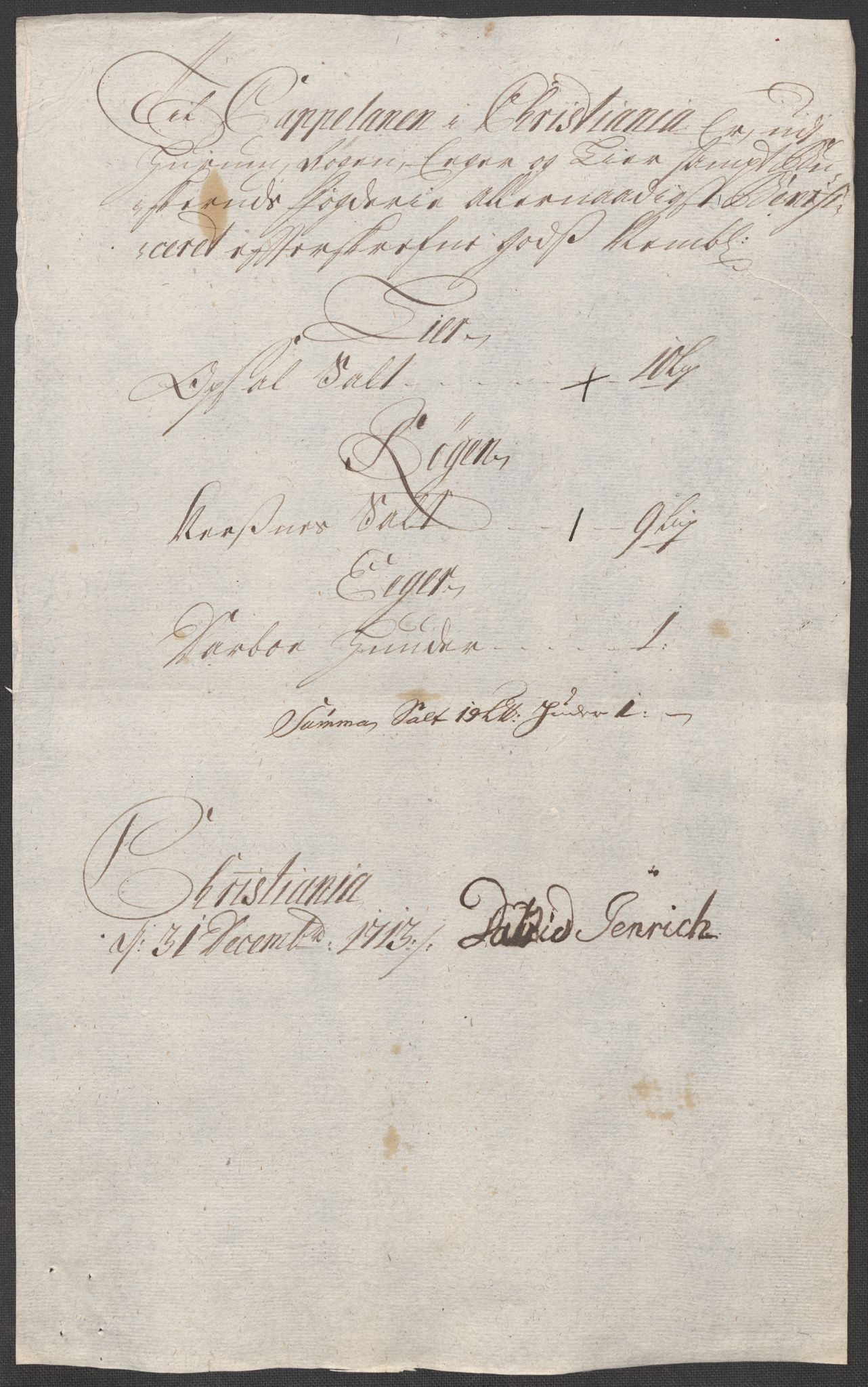 Rentekammeret inntil 1814, Reviderte regnskaper, Fogderegnskap, AV/RA-EA-4092/R31/L1708: Fogderegnskap Hurum, Røyken, Eiker, Lier og Buskerud, 1713, p. 276