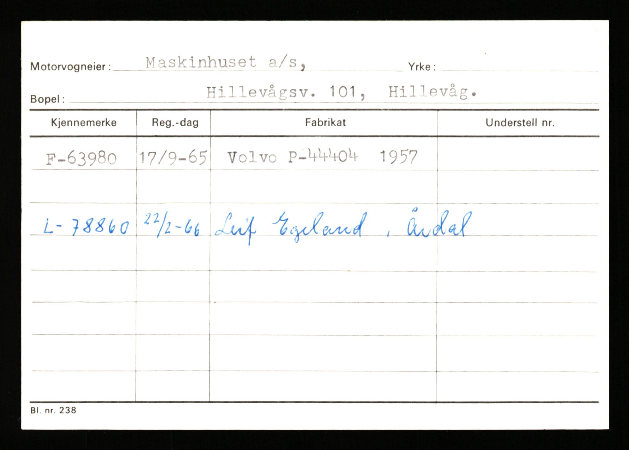 Stavanger trafikkstasjon, AV/SAST-A-101942/0/G/L0007: Registreringsnummer: 49019 - 67460, 1930-1971, p. 2843