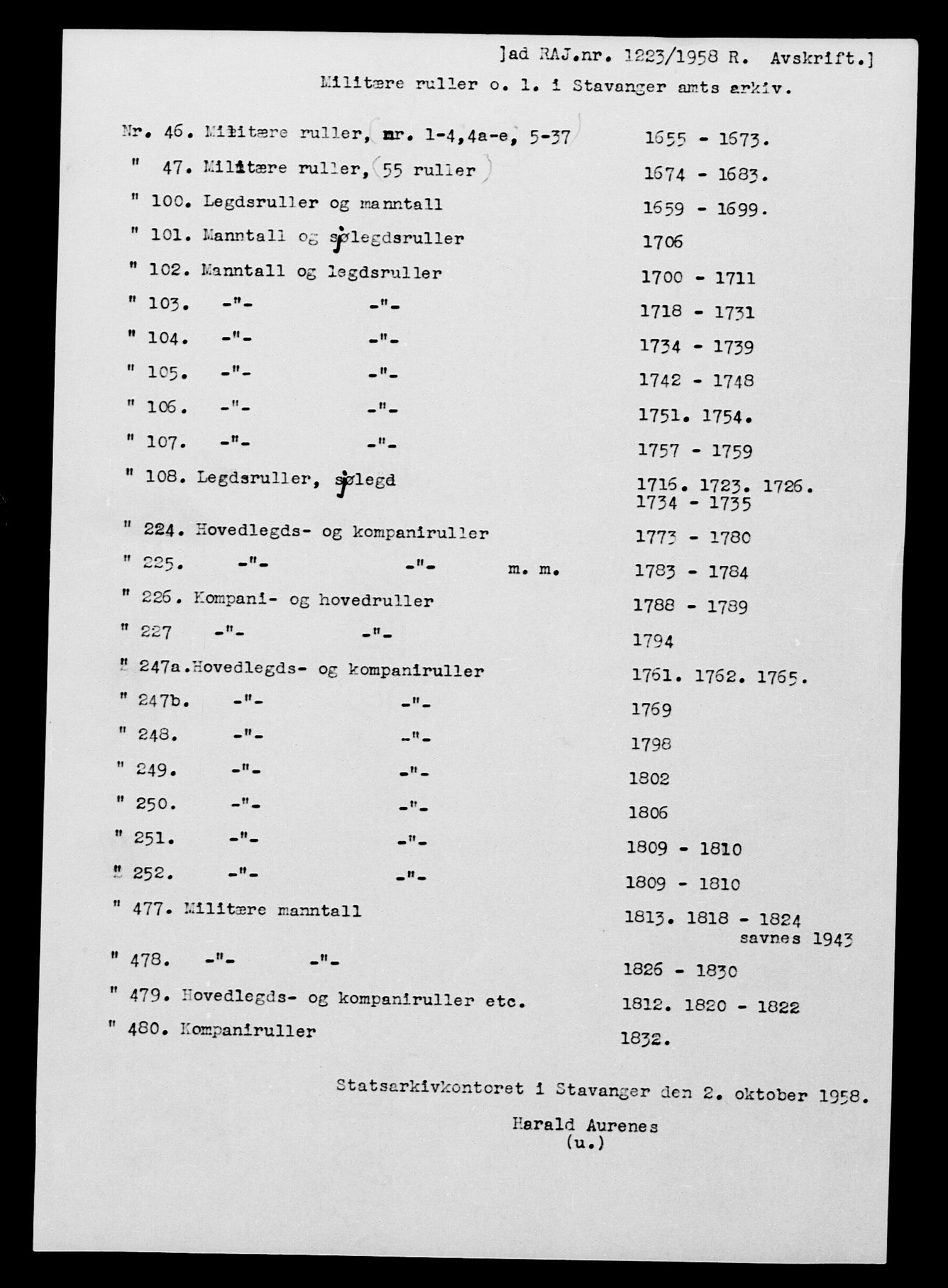 Fylkesmannen i Rogaland, AV/SAST-A-101928/99/3/325/325CA, 1655-1832, p. 9694