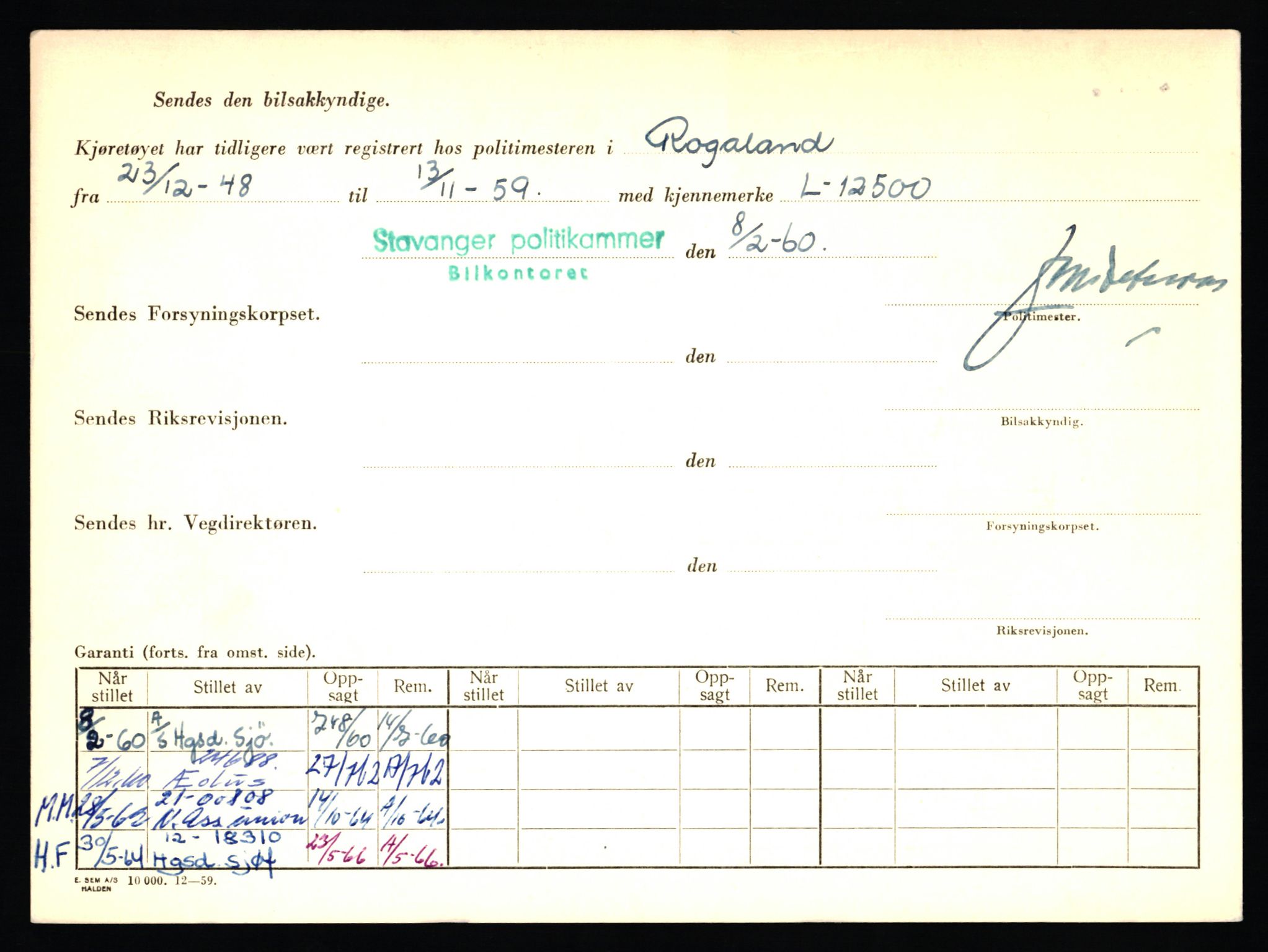 Stavanger trafikkstasjon, SAST/A-101942/0/F/L0015: L-5500 - L-5949, 1930-1971, p. 1136