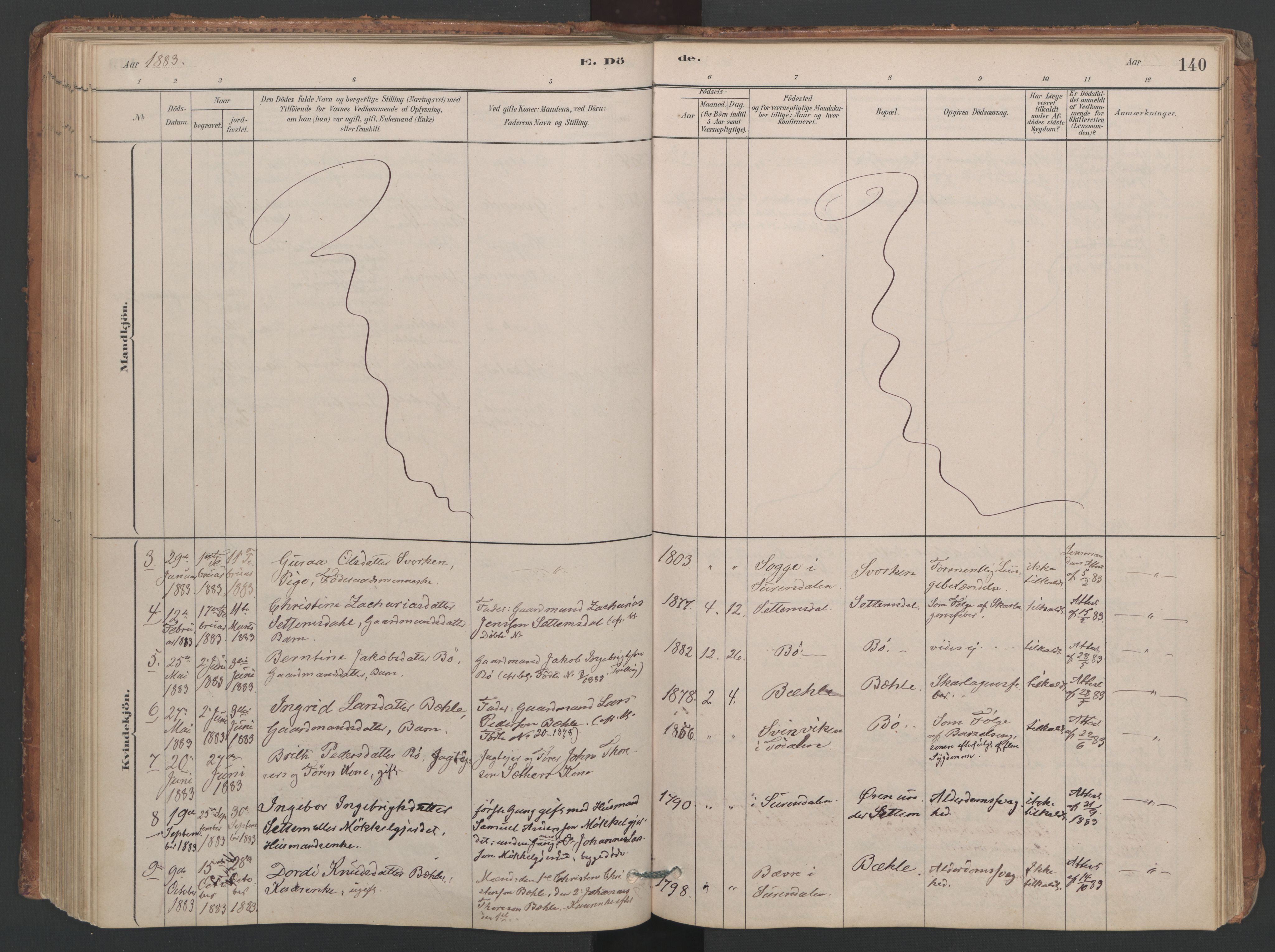 Ministerialprotokoller, klokkerbøker og fødselsregistre - Møre og Romsdal, AV/SAT-A-1454/594/L1036: Parish register (official) no. 594A02 (?), 1879-1910, p. 140