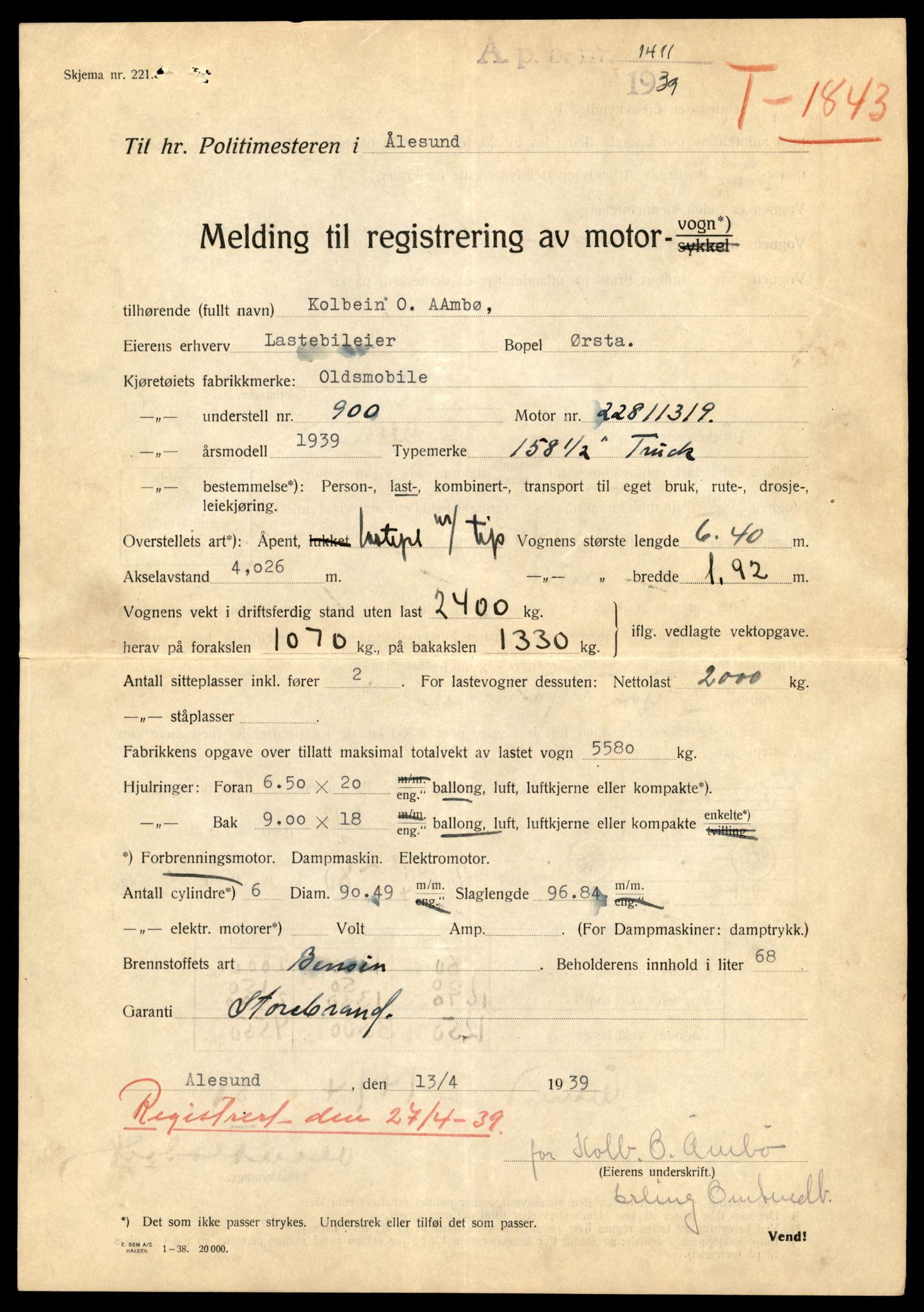 Møre og Romsdal vegkontor - Ålesund trafikkstasjon, AV/SAT-A-4099/F/Fe/L0032: Registreringskort for kjøretøy T 11997 - T 12149, 1927-1998, p. 2473