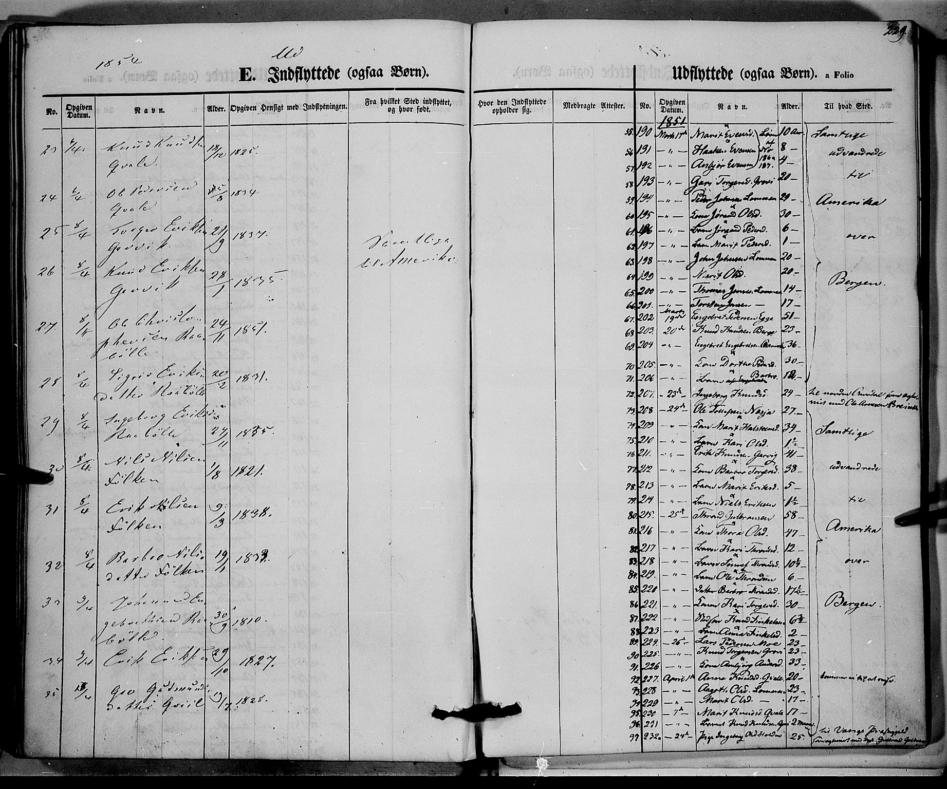 Vestre Slidre prestekontor, SAH/PREST-136/H/Ha/Haa/L0001: Parish register (official) no. 1, 1844-1855, p. 229
