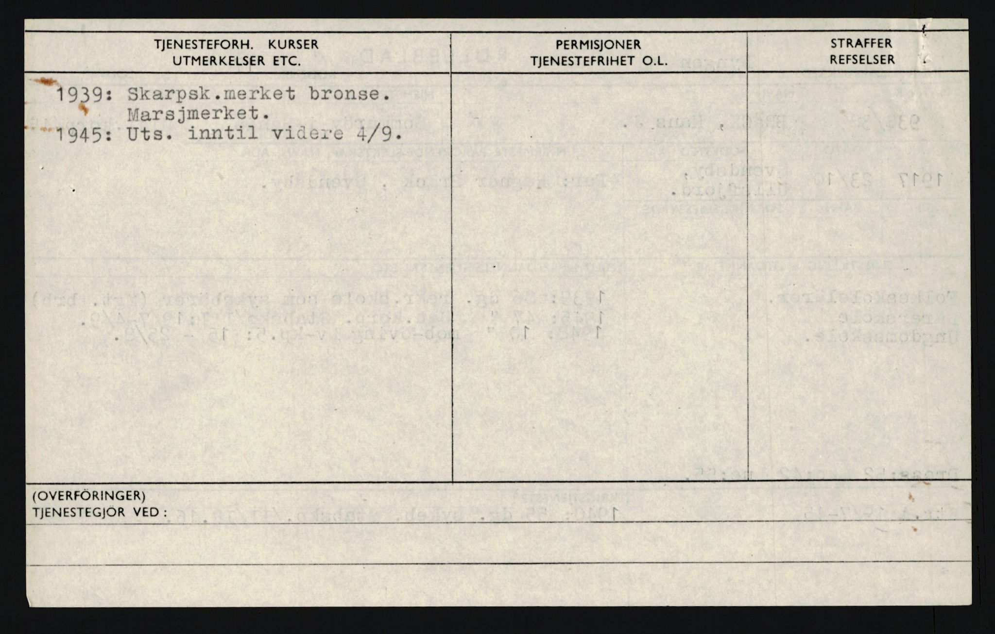 Forsvaret, Troms infanteriregiment nr. 16, AV/RA-RAFA-3146/P/Pa/L0022: Rulleblad for regimentets menige mannskaper, årsklasse 1938, 1938, p. 160