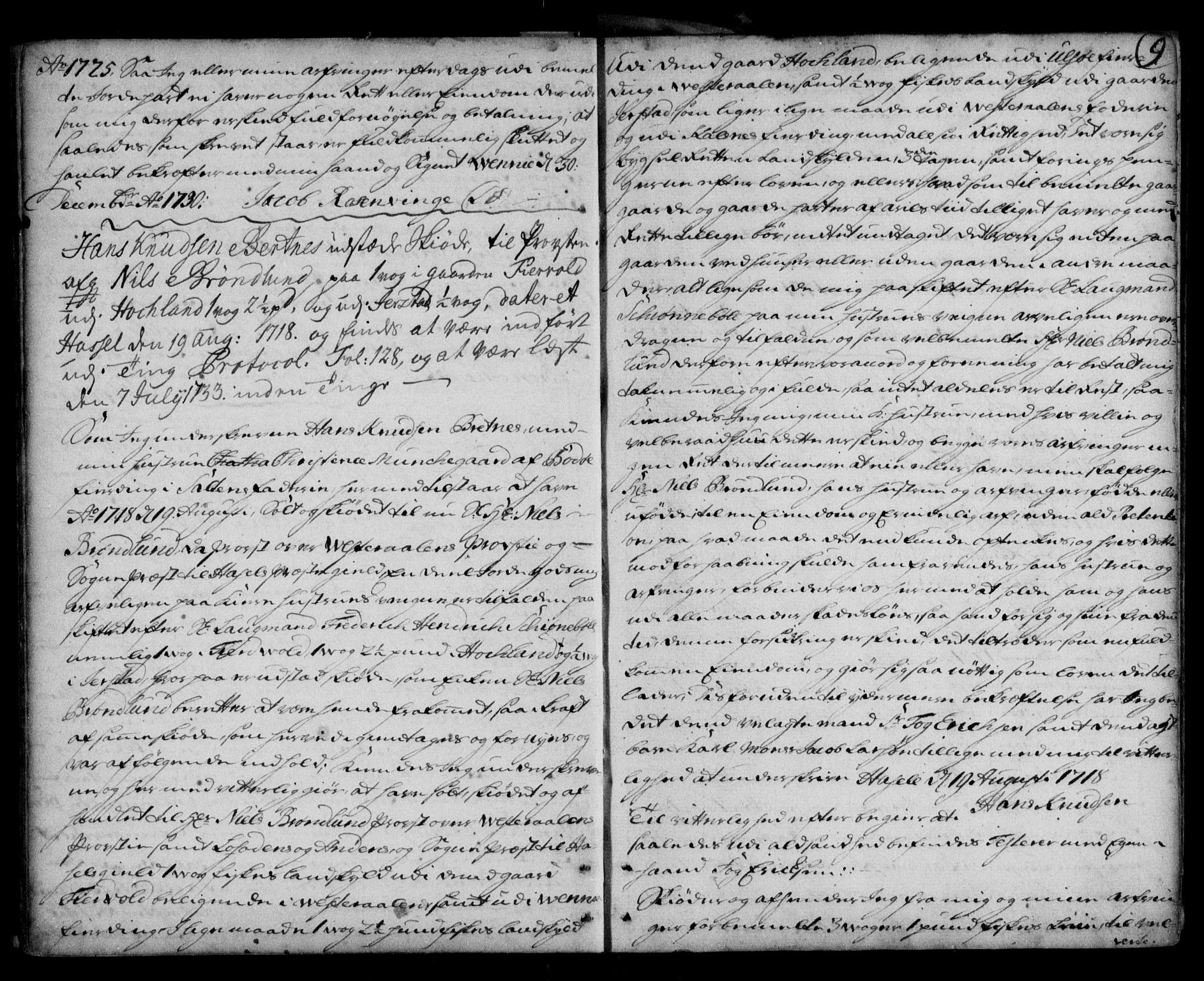 Vesterålen sorenskriveri, AV/SAT-A-4180/1/2/2Ca/L0001: Mortgage book no. A, 1711-1788, p. 9
