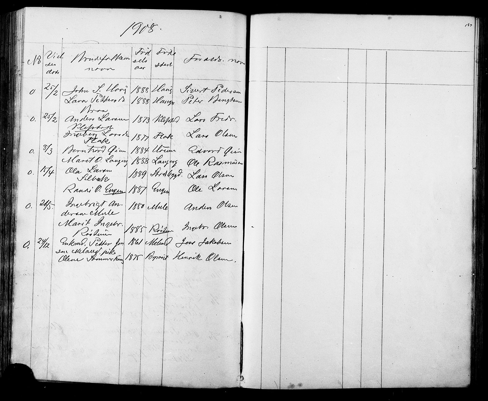 Ministerialprotokoller, klokkerbøker og fødselsregistre - Sør-Trøndelag, AV/SAT-A-1456/612/L0387: Parish register (copy) no. 612C03, 1874-1908, p. 197