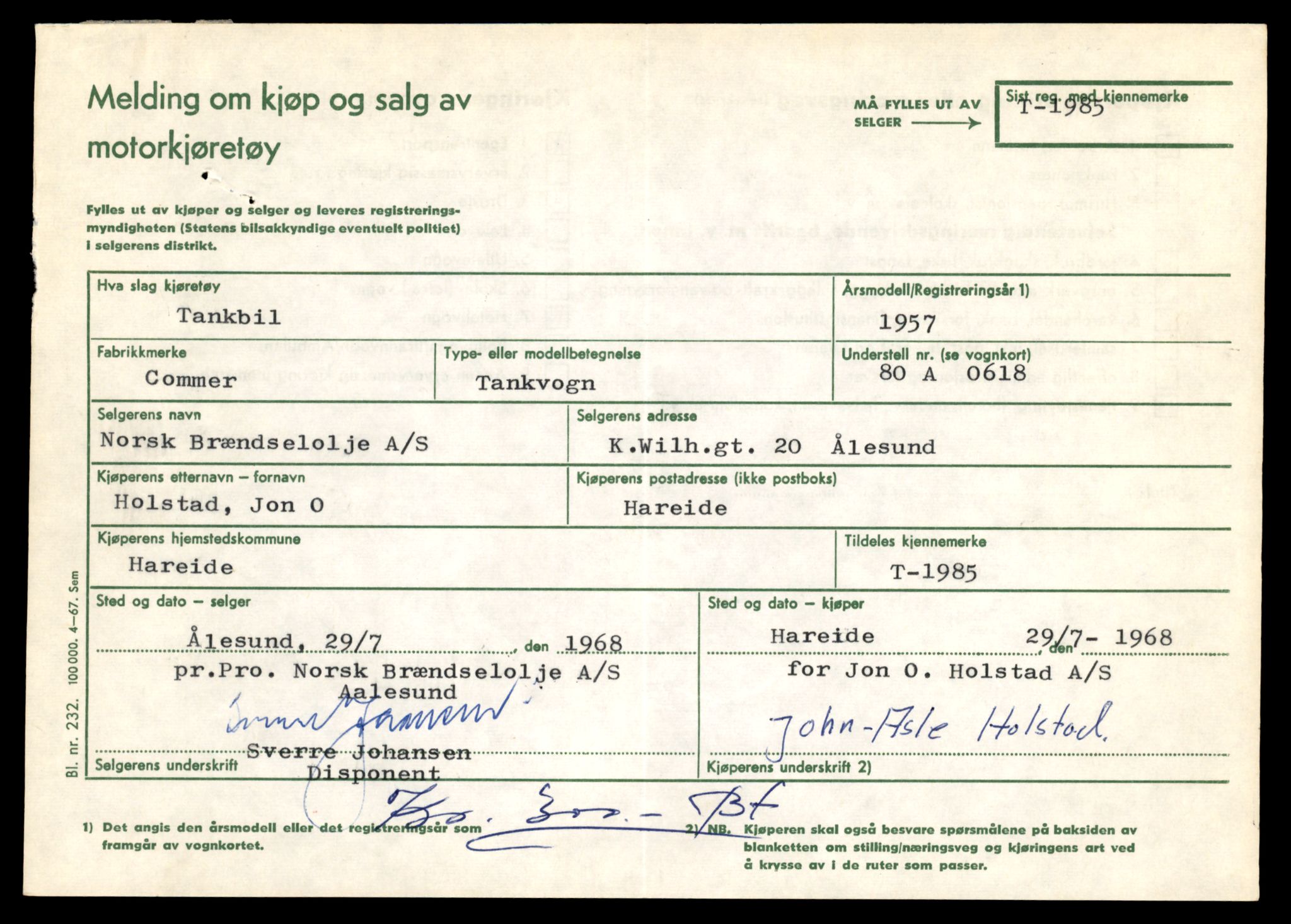 Møre og Romsdal vegkontor - Ålesund trafikkstasjon, AV/SAT-A-4099/F/Fe/L0017: Registreringskort for kjøretøy T 1985 - T 10090, 1927-1998, p. 21