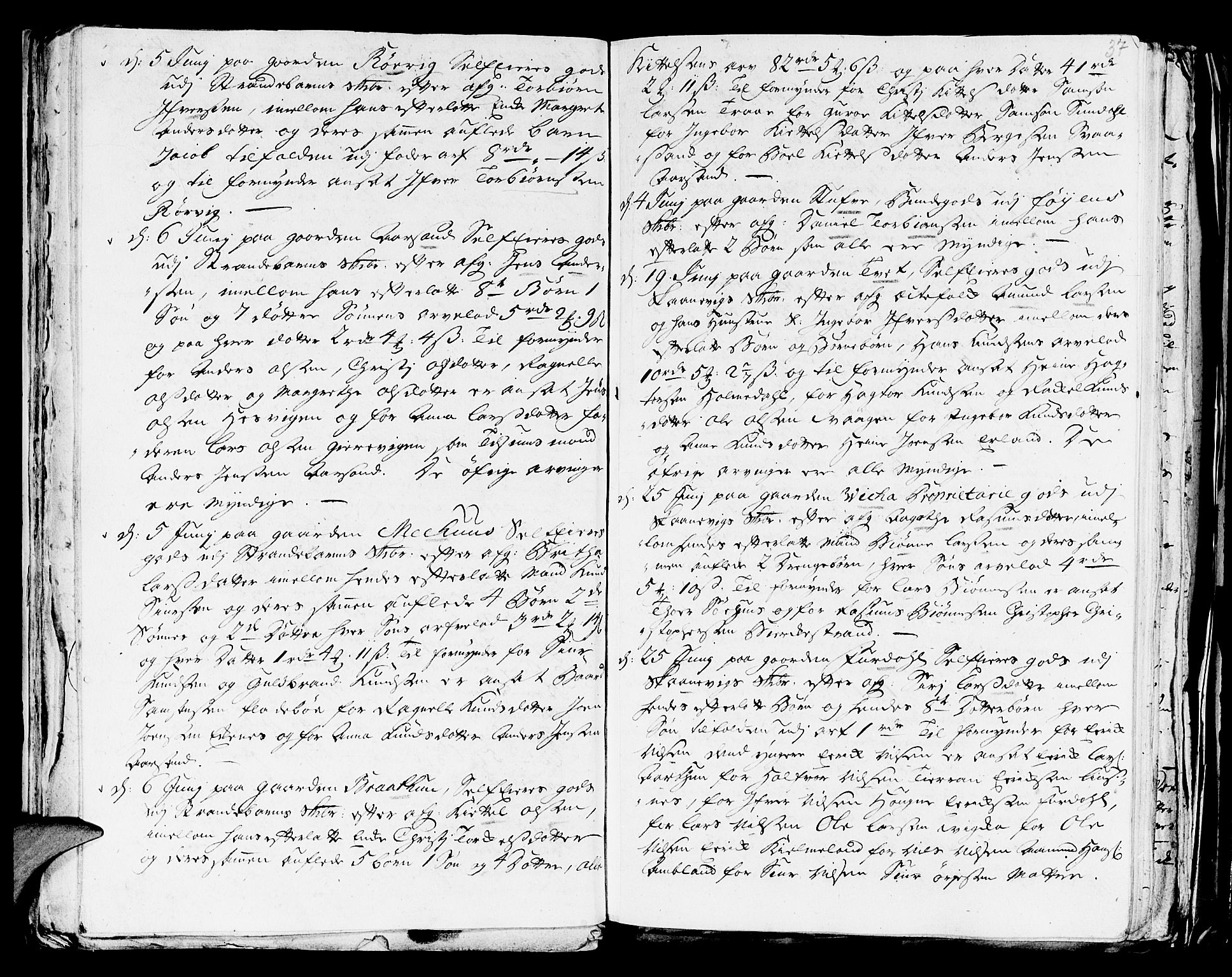 Stiftamtmannen i Bergen, AV/SAB-A-100006/F/Fd/Fdd/0001 / Lnr. 1970 - Sunnhordland, 1731-1745, p. 36b-37a