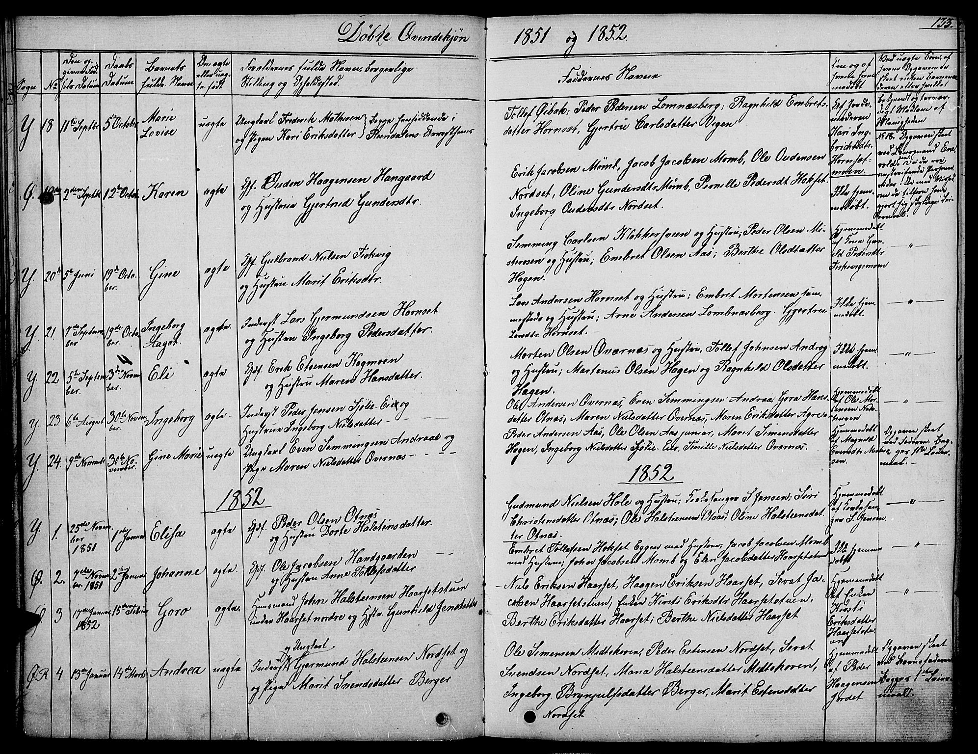 Rendalen prestekontor, SAH/PREST-054/H/Ha/Haa/L0004: Parish register (official) no. 4, 1829-1852, p. 133