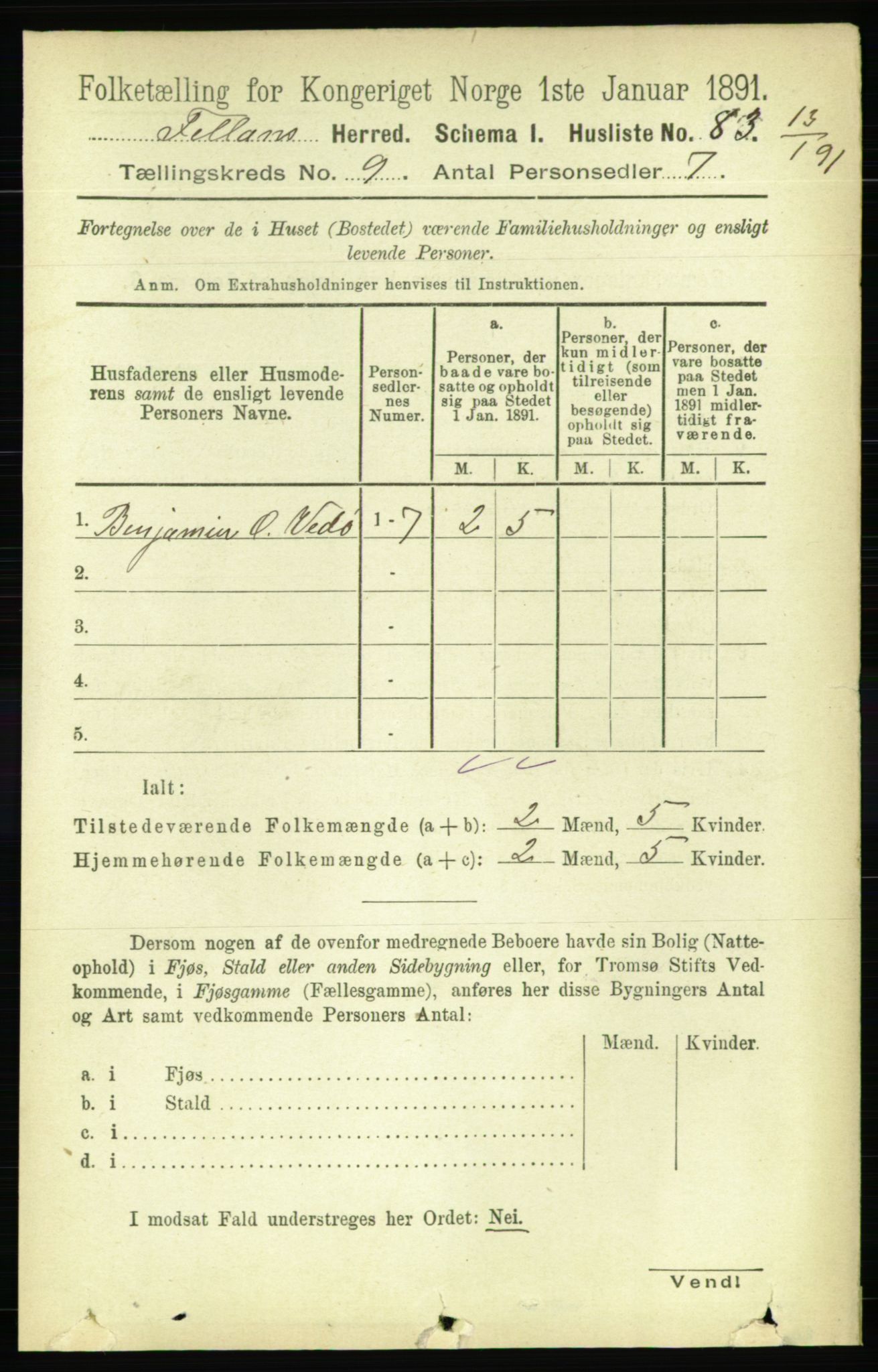 RA, 1891 census for 1616 Fillan, 1891, p. 2638