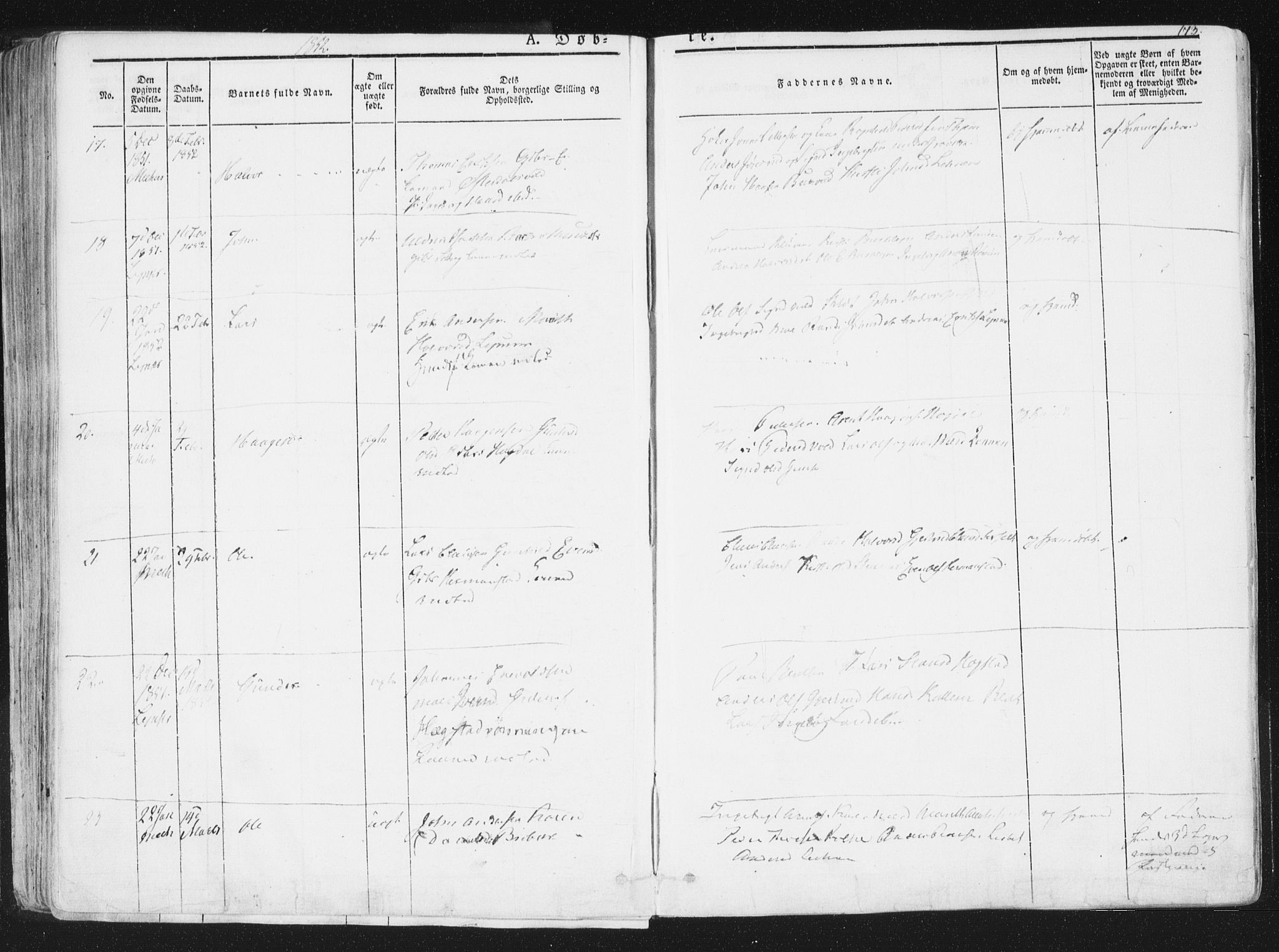 Ministerialprotokoller, klokkerbøker og fødselsregistre - Sør-Trøndelag, AV/SAT-A-1456/691/L1074: Parish register (official) no. 691A06, 1842-1852, p. 173