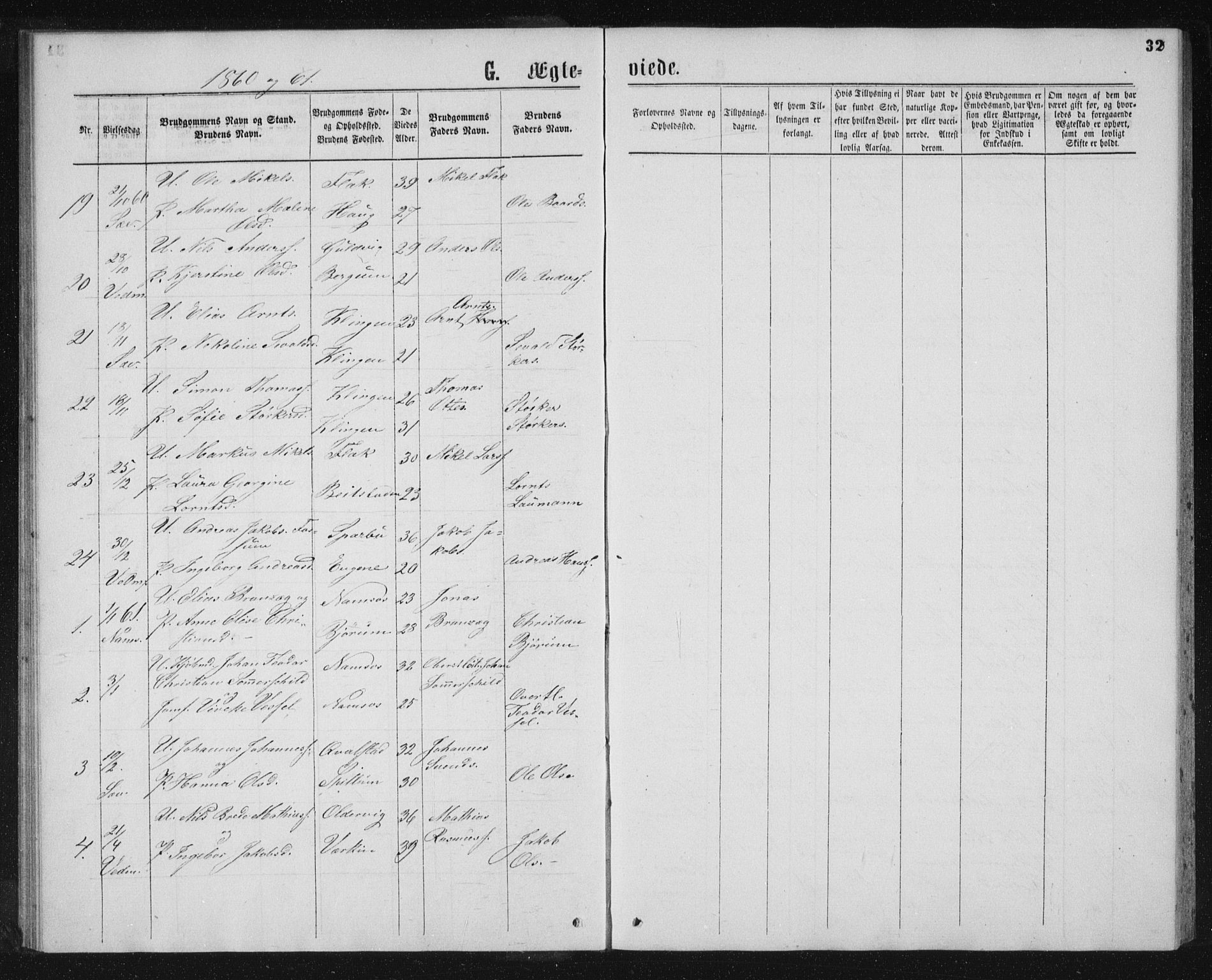 Ministerialprotokoller, klokkerbøker og fødselsregistre - Nord-Trøndelag, SAT/A-1458/768/L0568: Parish register (official) no. 768A03, 1836-1865, p. 32