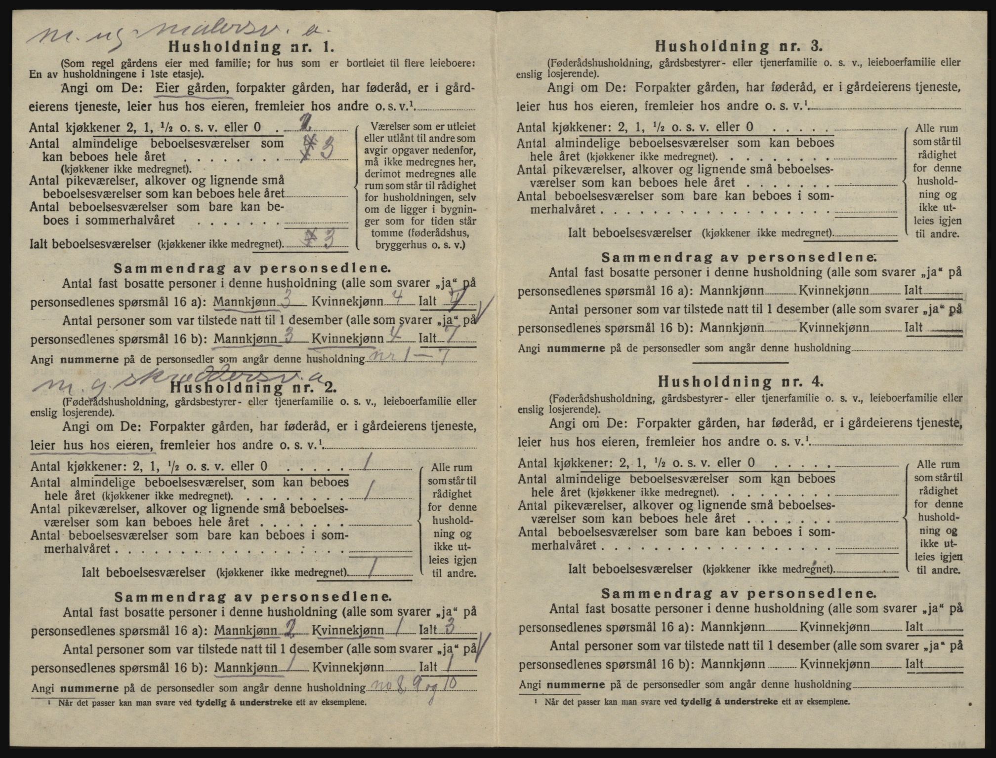 SAO, 1920 census for Glemmen, 1920, p. 1660