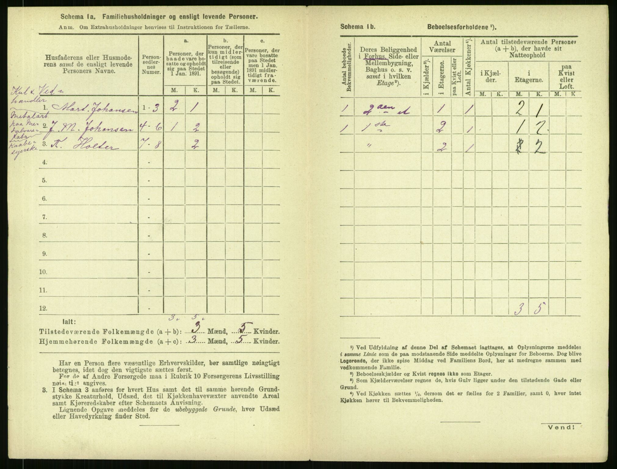 RA, 1891 census for 0301 Kristiania, 1891, p. 166898