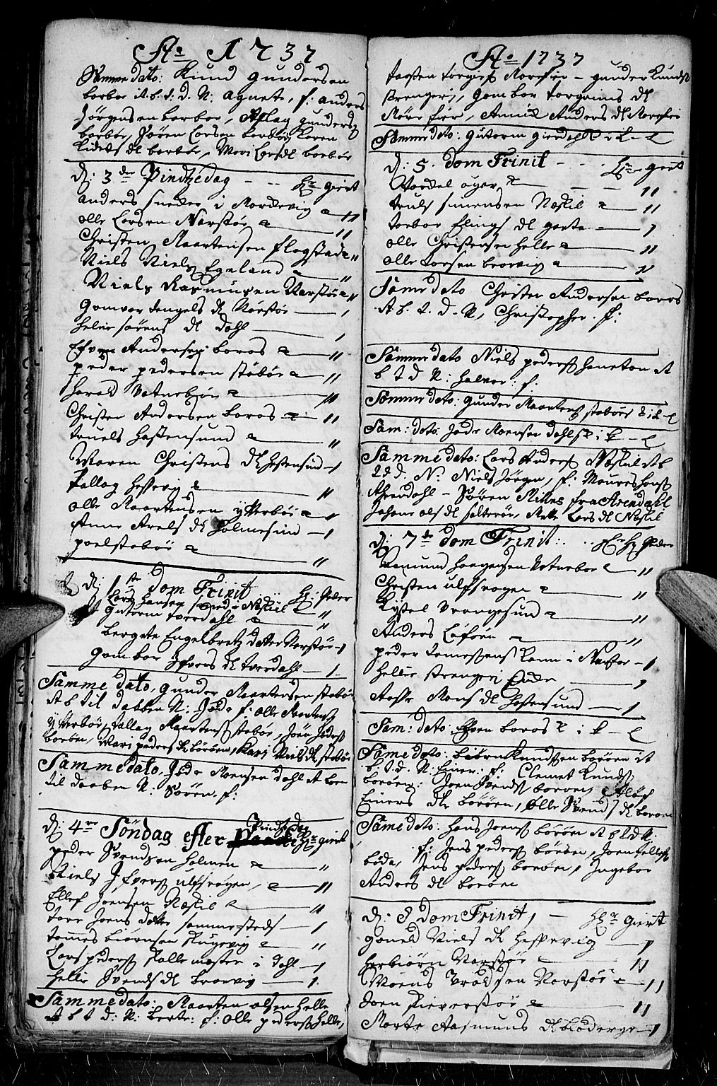 Dypvåg sokneprestkontor, AV/SAK-1111-0007/F/Fb/Fba/L0003: Parish register (copy) no. B 3, 1715-1738, p. 146