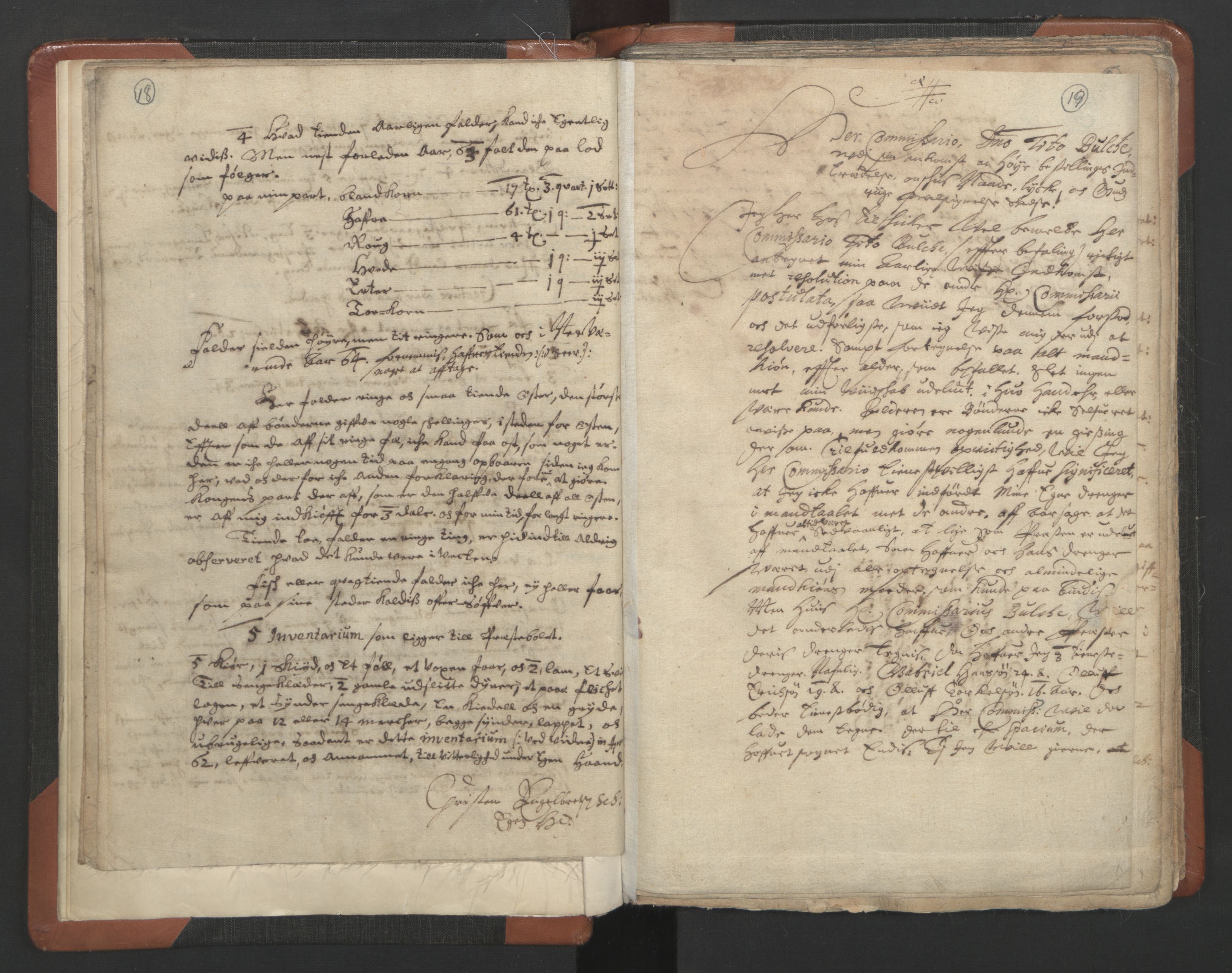 RA, Vicar's Census 1664-1666, no. 3: Nedre Romerike deanery, 1664-1666, p. 18-19