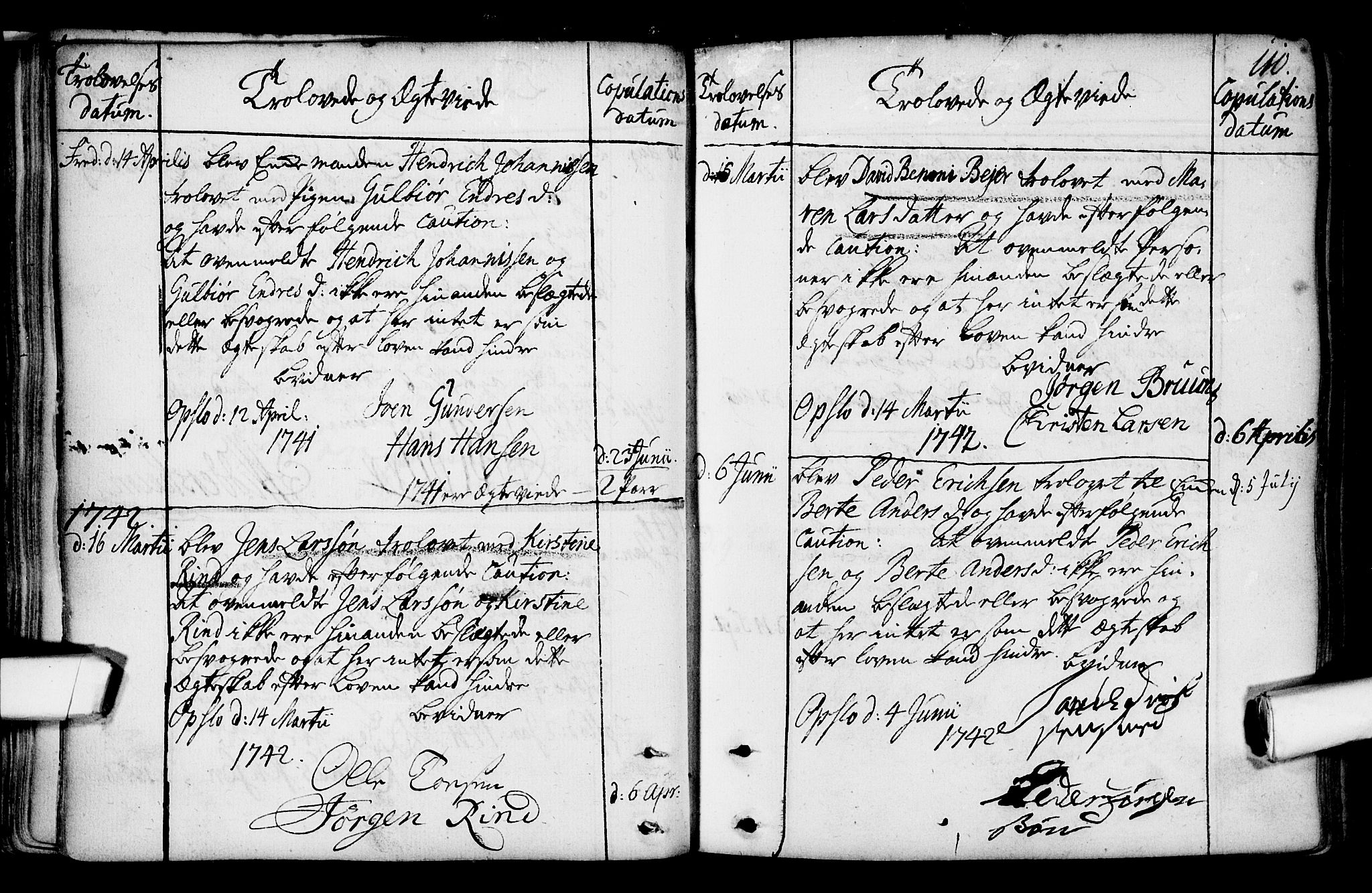 Gamlebyen prestekontor Kirkebøker, SAO/A-10884/F/Fa/L0001: Parish register (official) no. 1, 1734-1818, p. 110