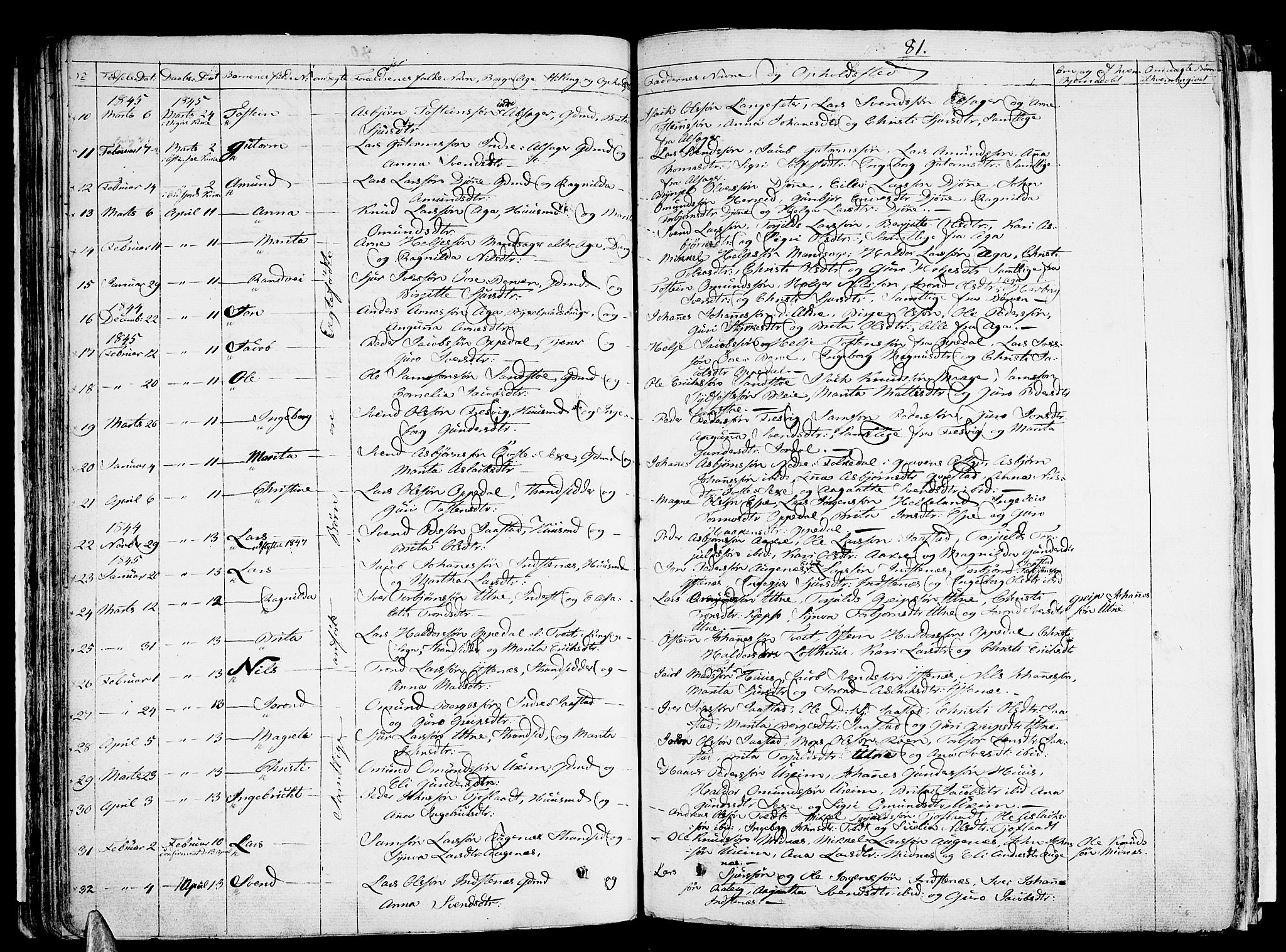 Ullensvang sokneprestembete, AV/SAB-A-78701/H/Haa: Parish register (official) no. A 10, 1825-1853, p. 81