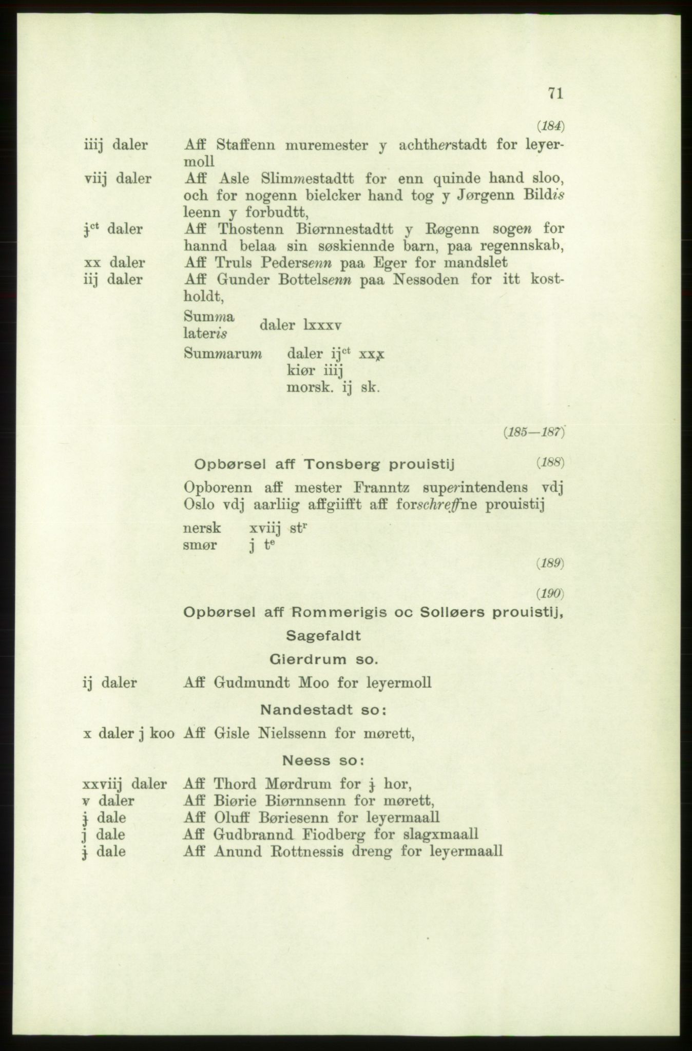 Publikasjoner utgitt av Arkivverket, PUBL/PUBL-001/C/0001: Bind 1: Rekneskap for Akershus len 1557-1558, 1557-1558, p. 71