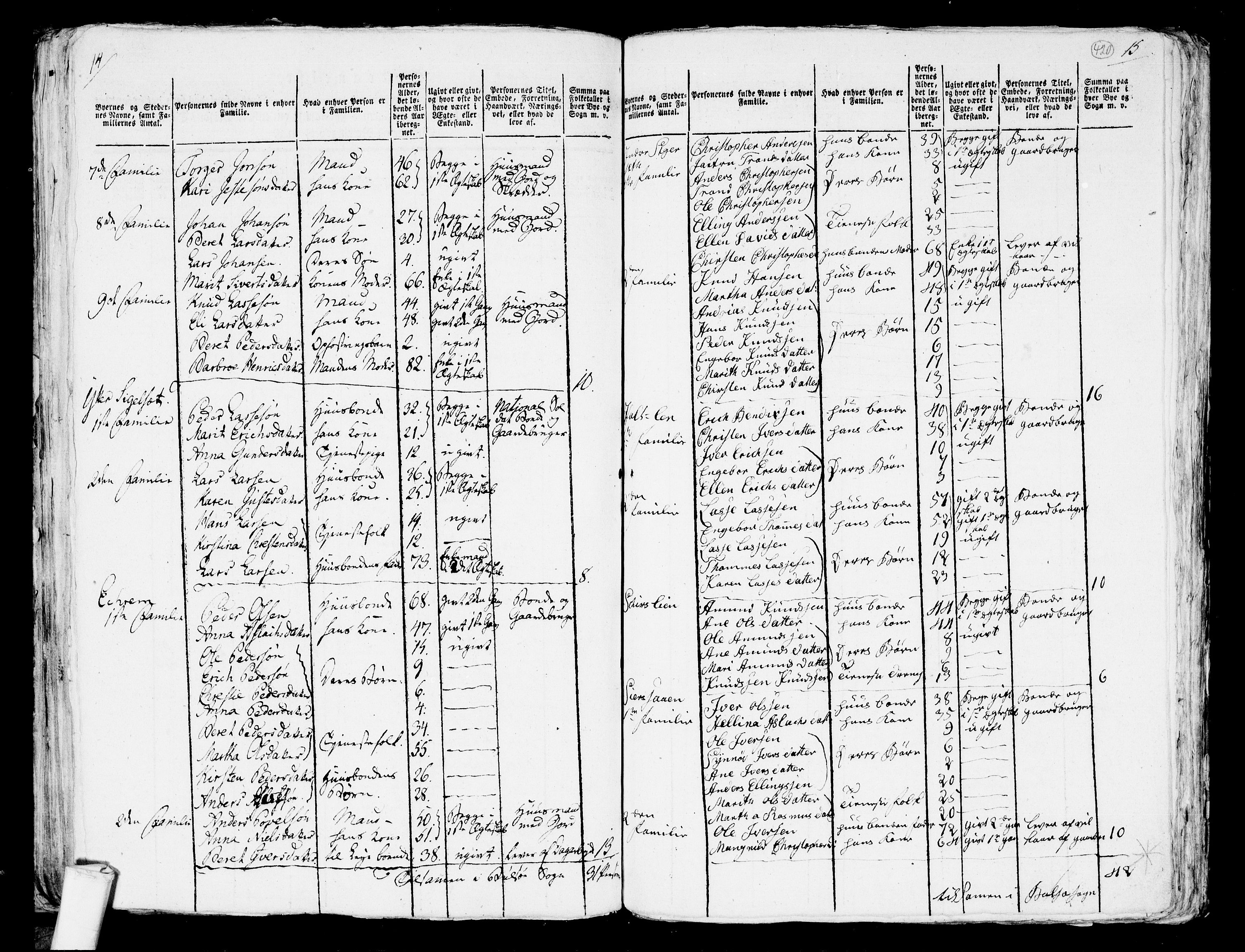 RA, 1801 census for 1544P Bolsøy, 1801, p. 419b-420a
