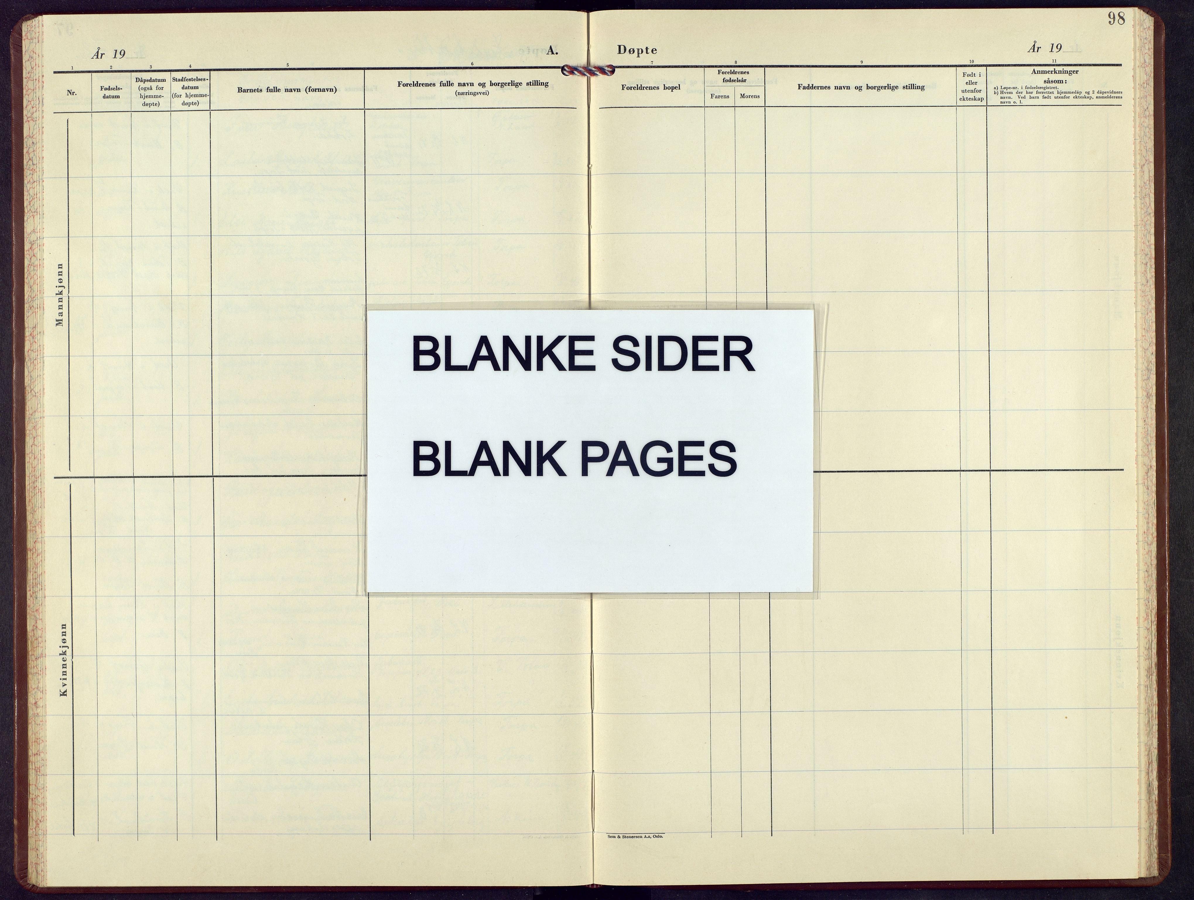 Nordre Land prestekontor, AV/SAH-PREST-124/H/Ha/Hab/L0011: Parish register (copy) no. 11, 1955-1972, p. 98