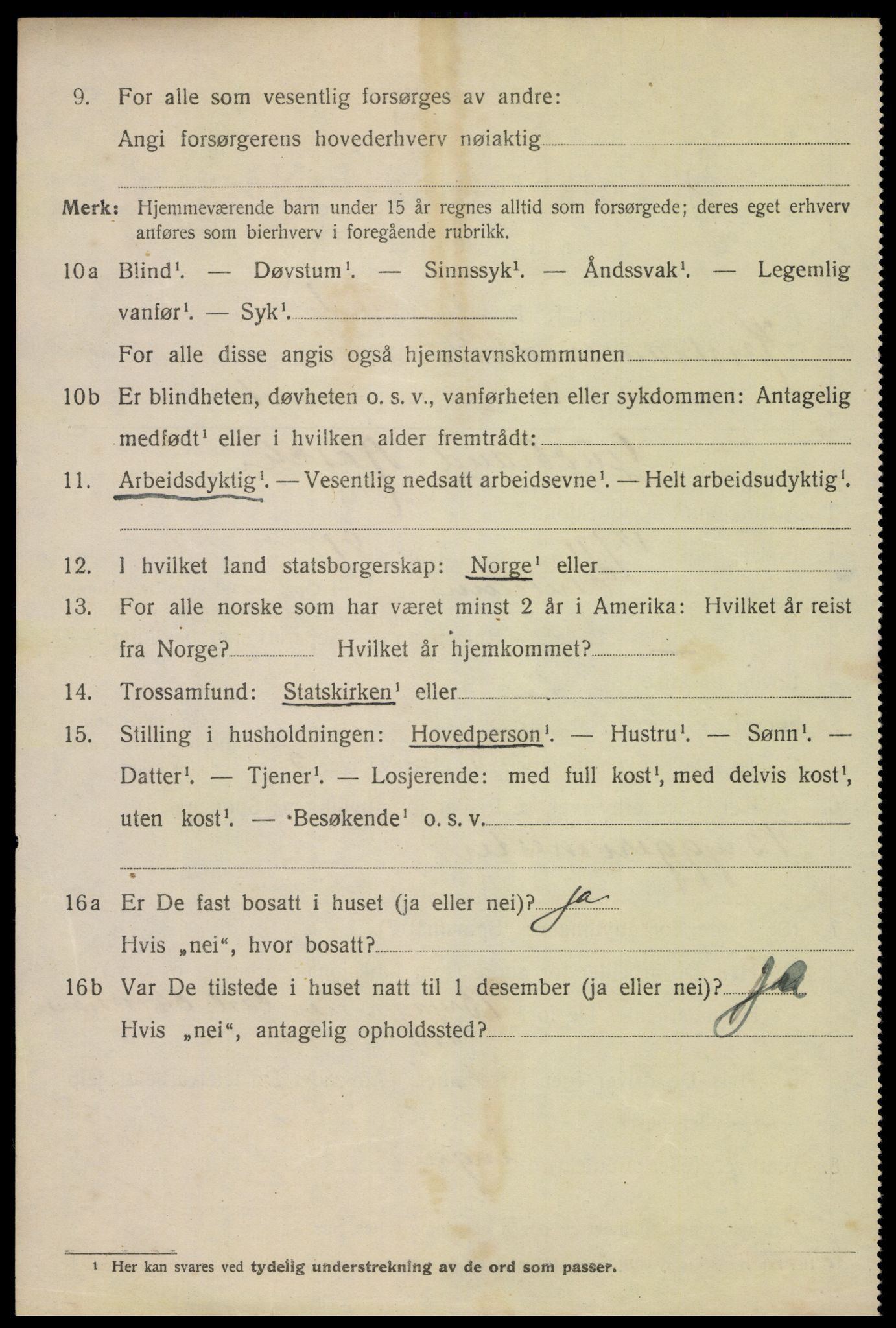 SAK, 1920 census for Kristiansand, 1920, p. 43634