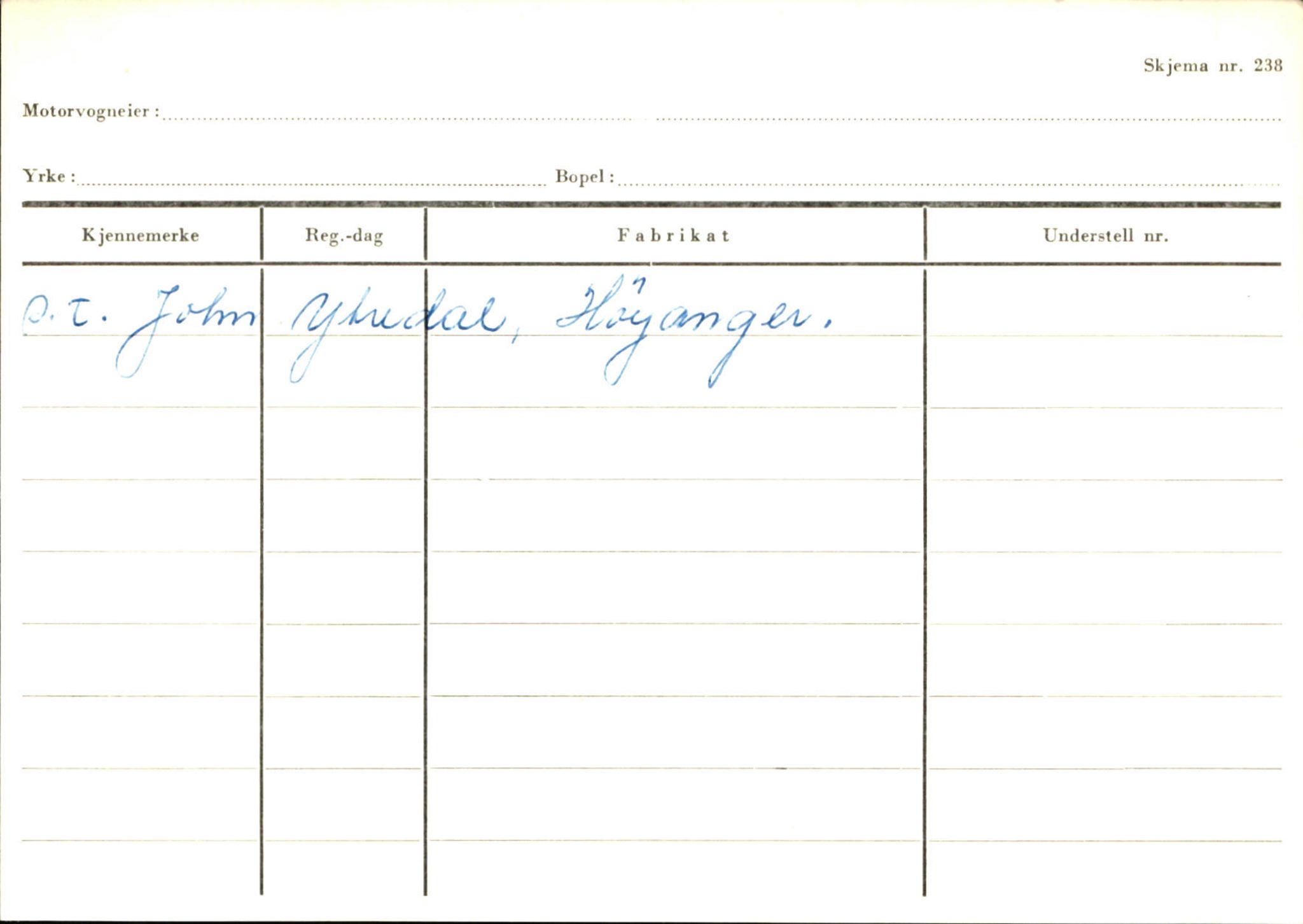 Statens vegvesen, Sogn og Fjordane vegkontor, AV/SAB-A-5301/4/F/L0130: Eigarregister Eid T-Å. Høyanger A-O, 1945-1975, p. 2460