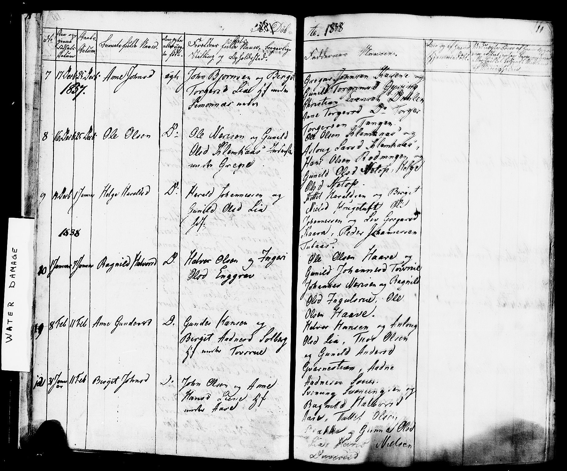 Heddal kirkebøker, AV/SAKO-A-268/F/Fa/L0006: Parish register (official) no. I 6, 1837-1854, p. 11