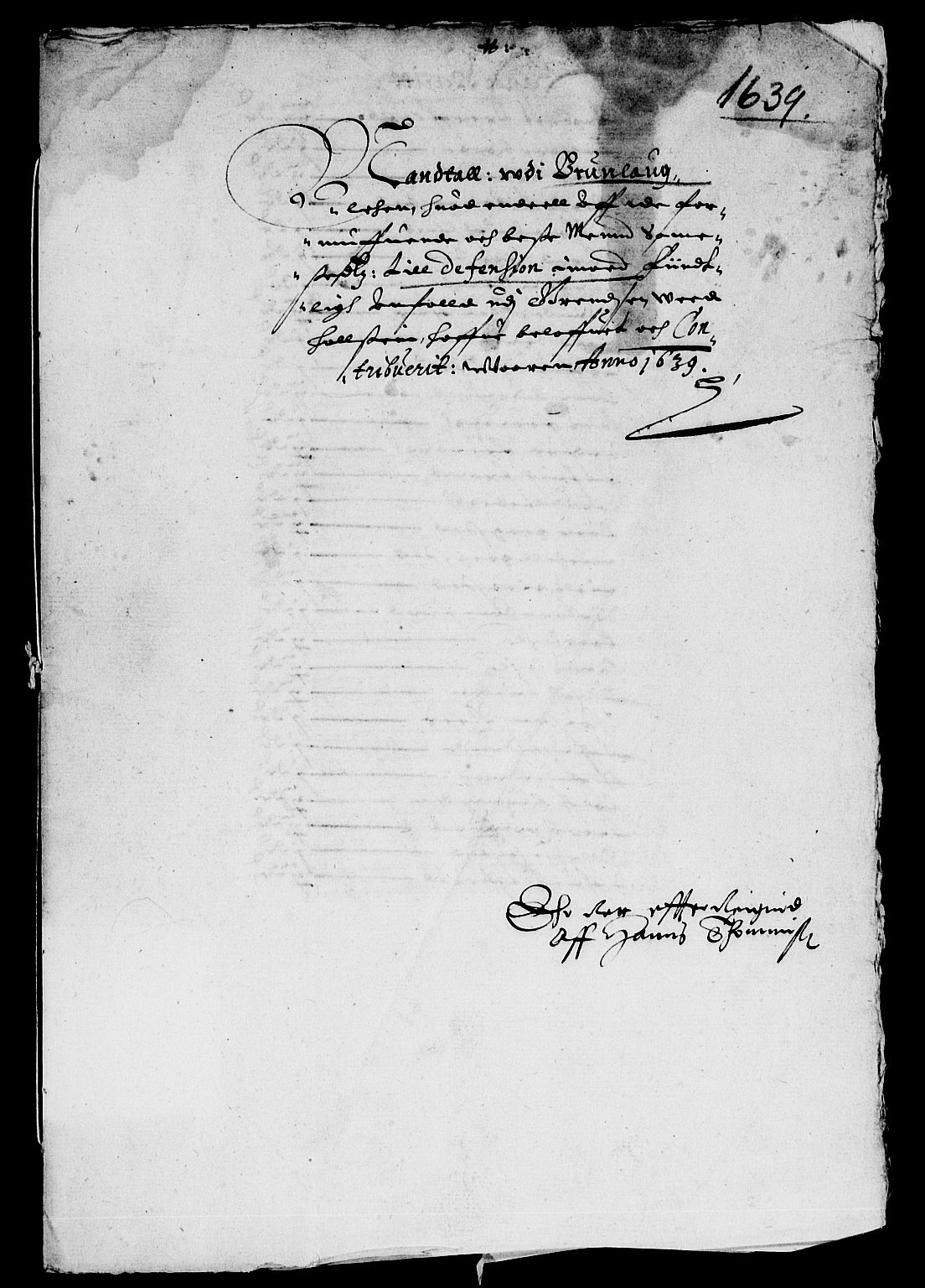 Rentekammeret inntil 1814, Reviderte regnskaper, Lensregnskaper, AV/RA-EA-5023/R/Rb/Rbl/L0007: Brunla len, 1637-1641