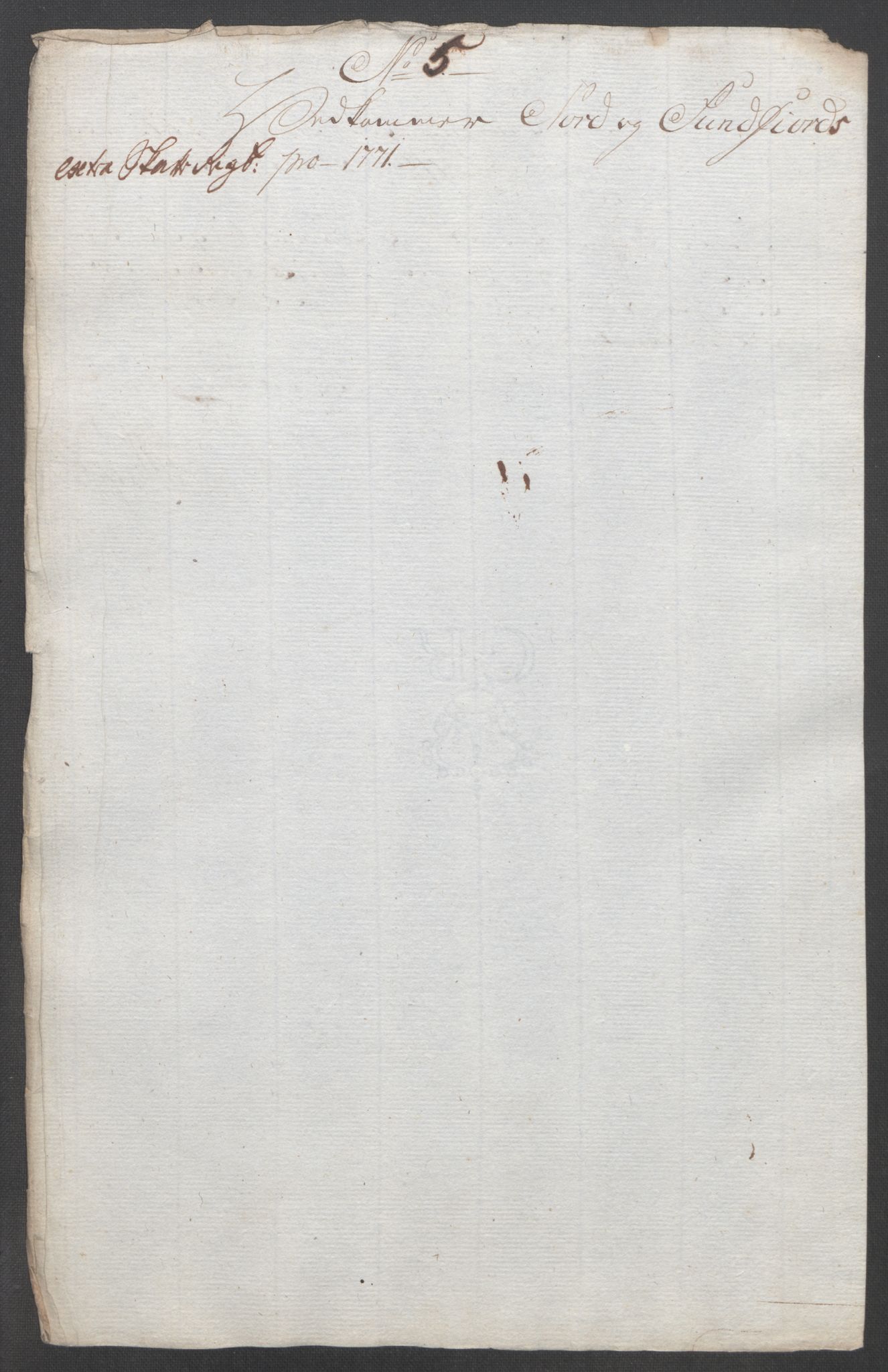 Rentekammeret inntil 1814, Reviderte regnskaper, Fogderegnskap, AV/RA-EA-4092/R53/L3550: Ekstraskatten Sunn- og Nordfjord, 1762-1771, p. 357