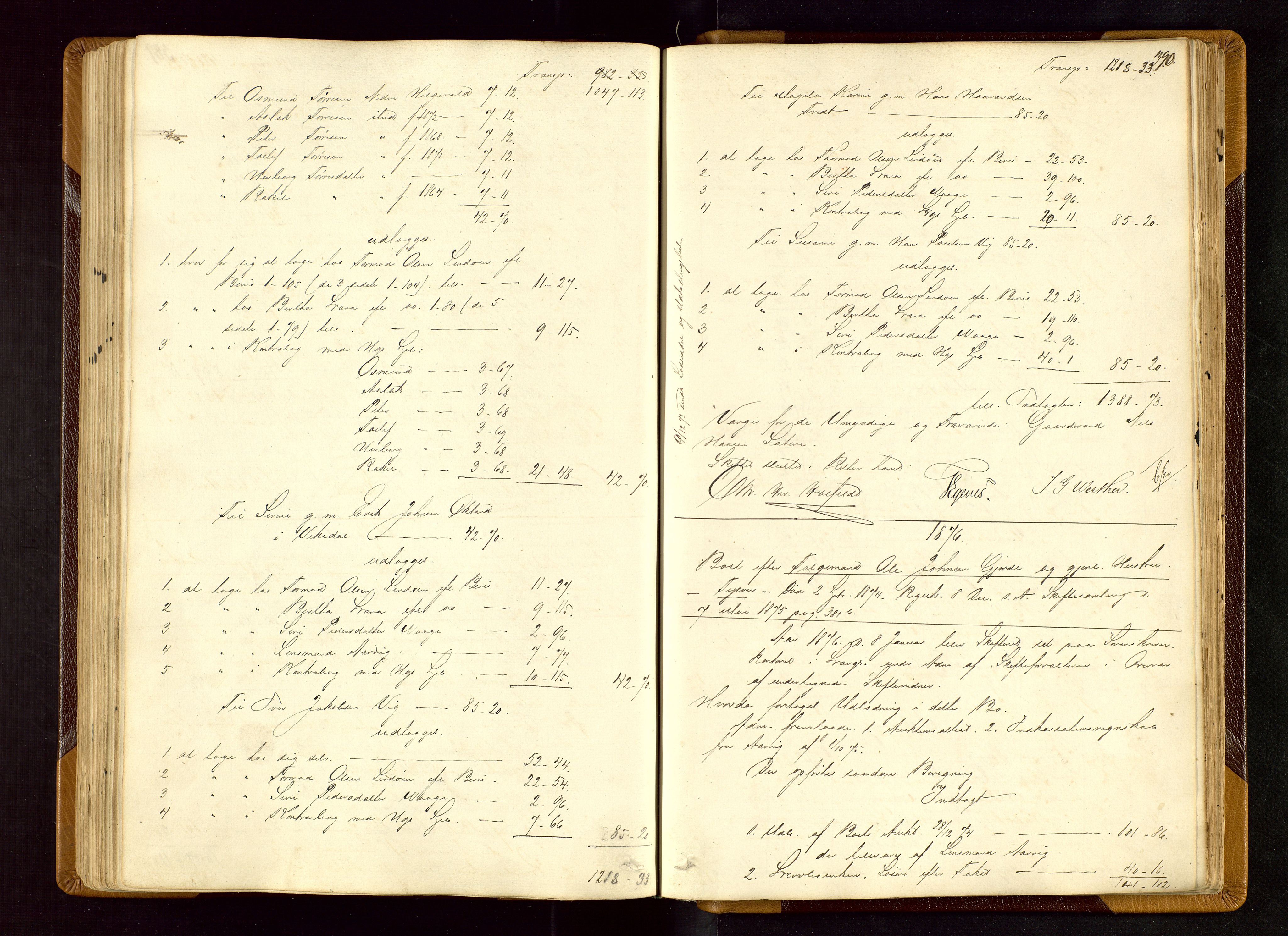 Karmsund sorenskriveri, SAST/A-100311/01/IV/IVDBA/L0004: SKIFTEPROTOKOLL TORVESTAD, TYSVÆR, 1868-1877, p. 389b-390a