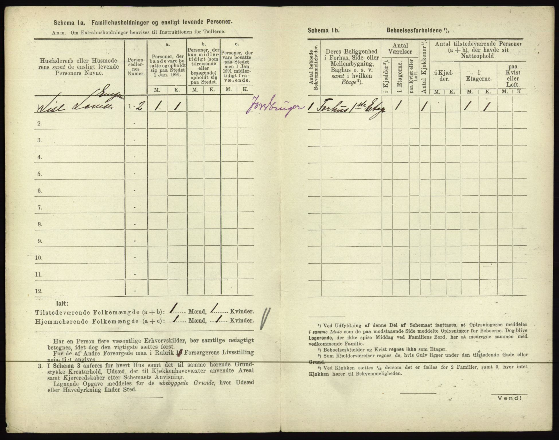 RA, 1891 census for 0601 Hønefoss, 1891, p. 294