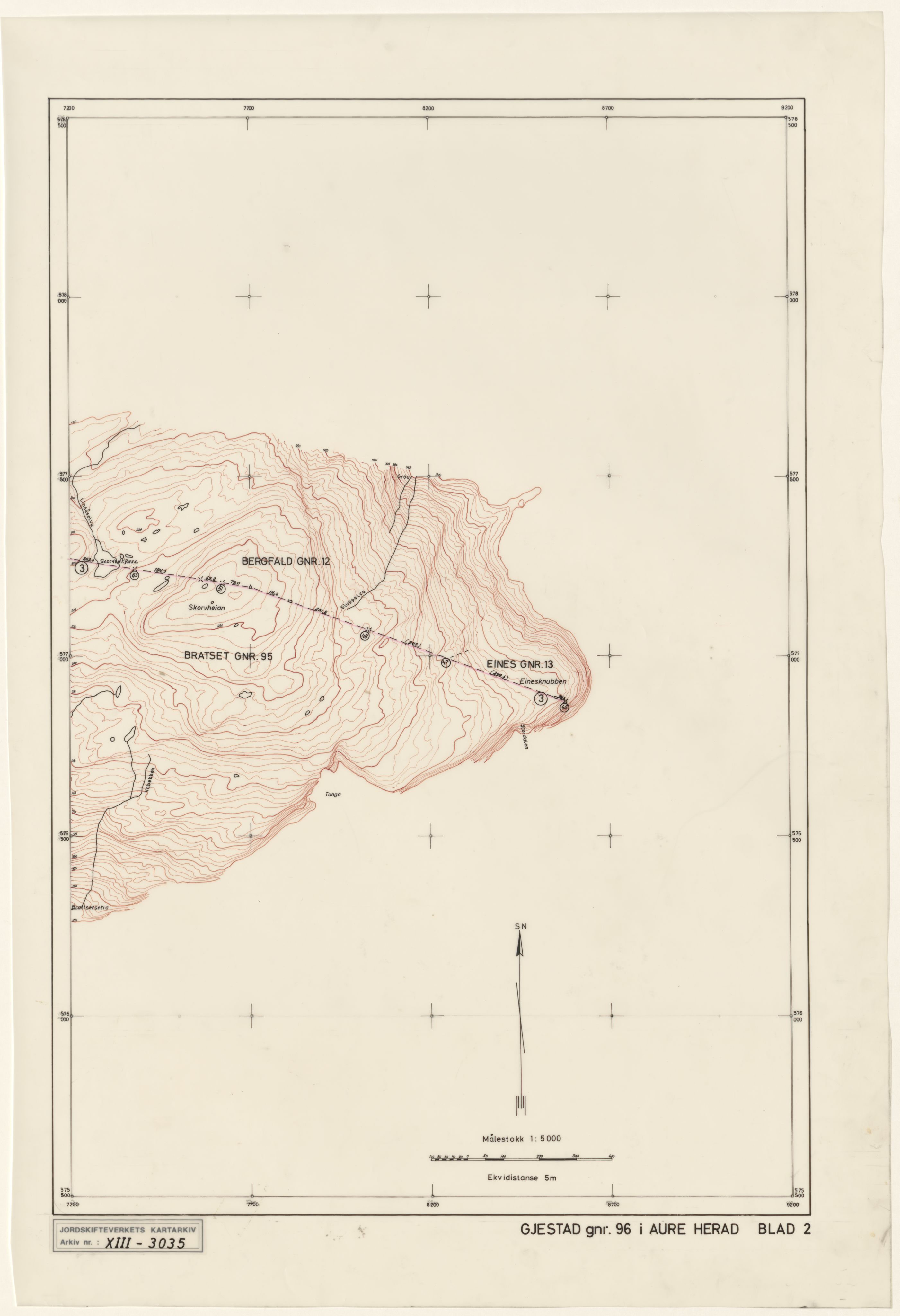 Jordskifteverkets kartarkiv, RA/S-3929/T, 1859-1988, p. 3830