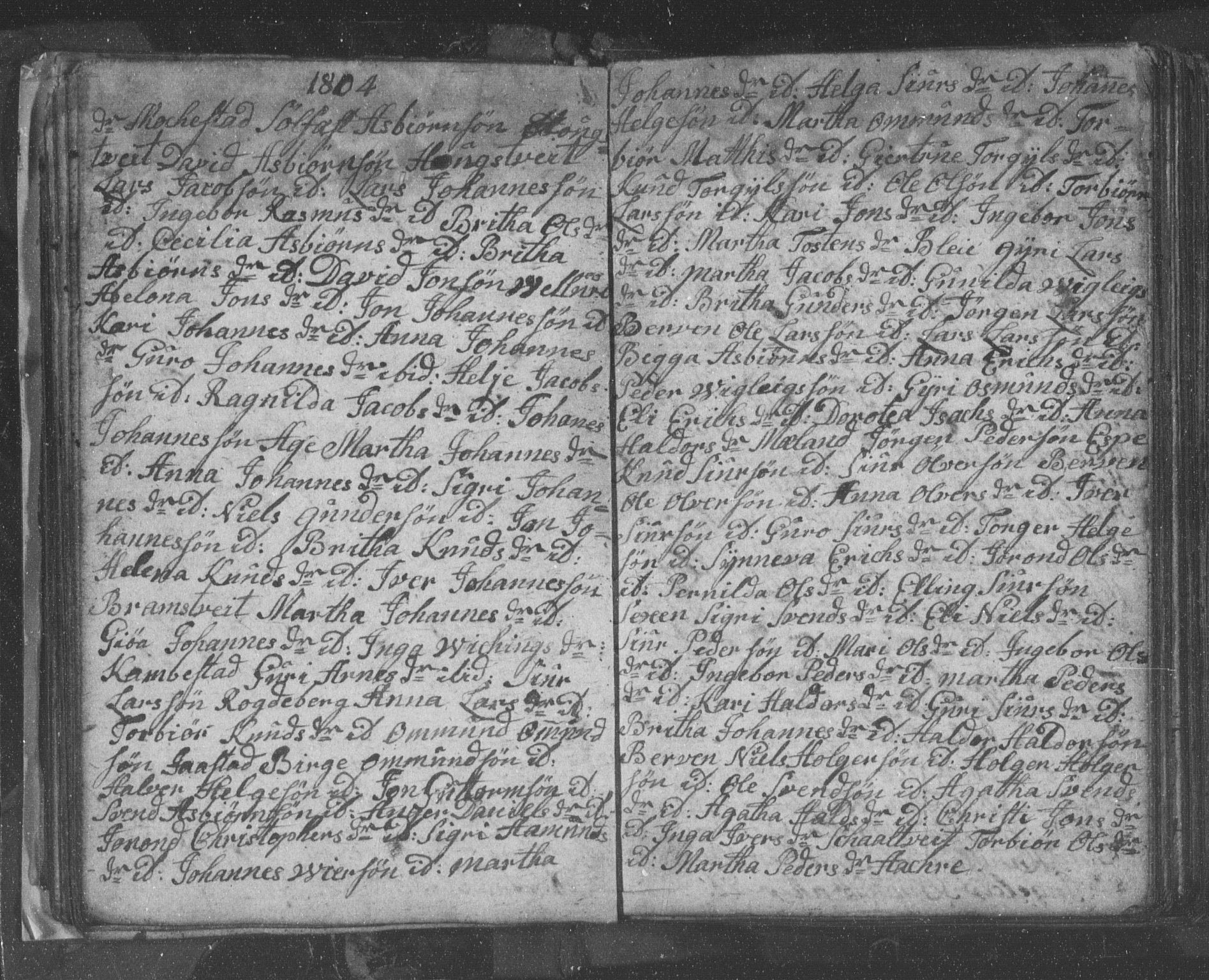 Ullensvang sokneprestembete, AV/SAB-A-78701/H/Hab: Parish register (copy) no. B 8, 1804-1811