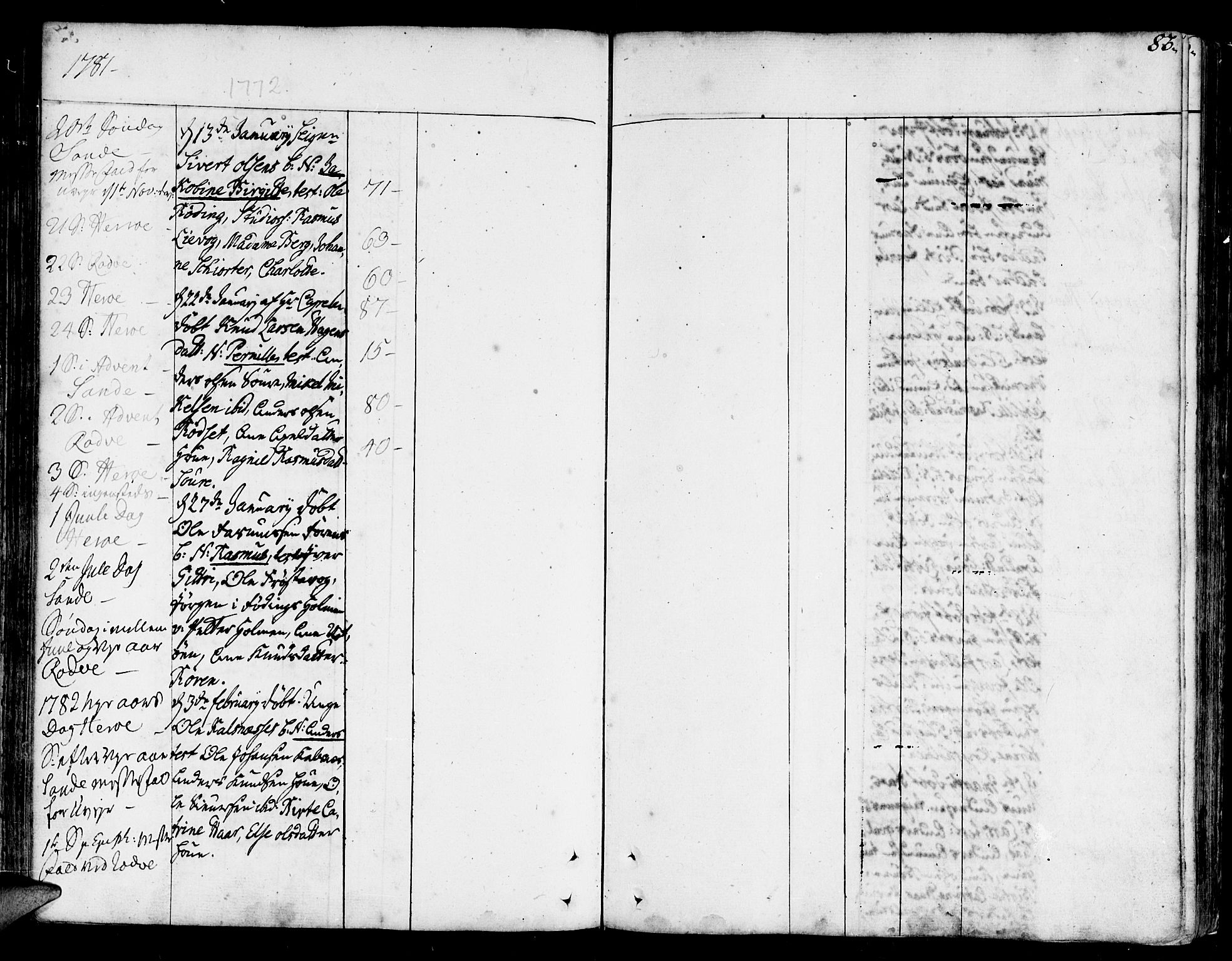 Ministerialprotokoller, klokkerbøker og fødselsregistre - Møre og Romsdal, SAT/A-1454/507/L0067: Parish register (official) no. 507A02, 1767-1788, p. 83