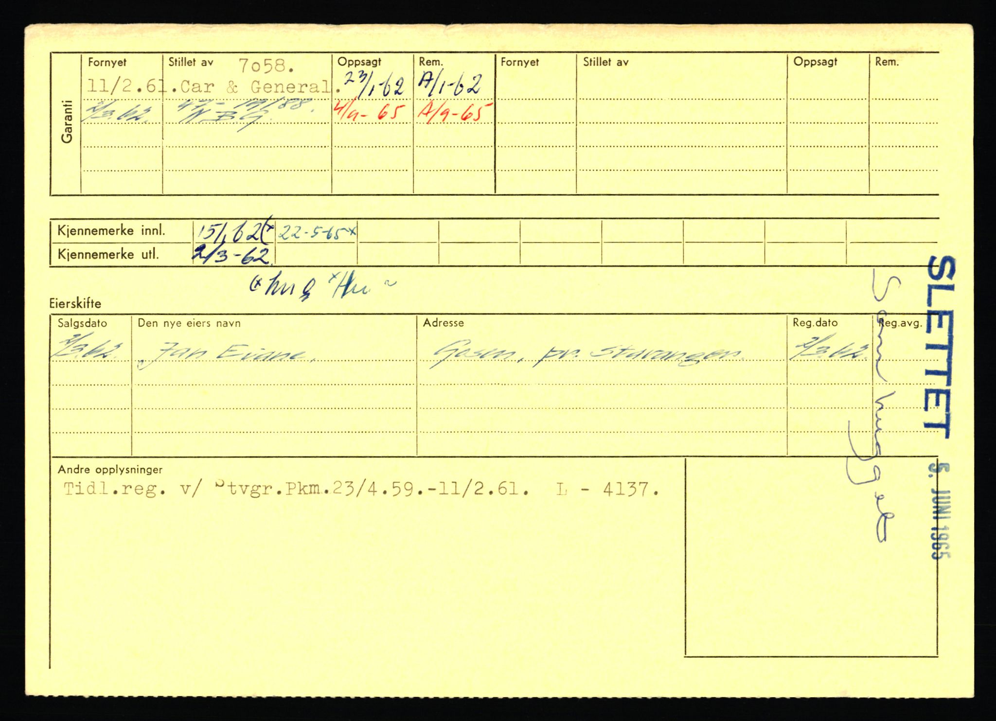 Stavanger trafikkstasjon, AV/SAST-A-101942/0/F/L0053: L-52900 - L-54199, 1930-1971, p. 1038