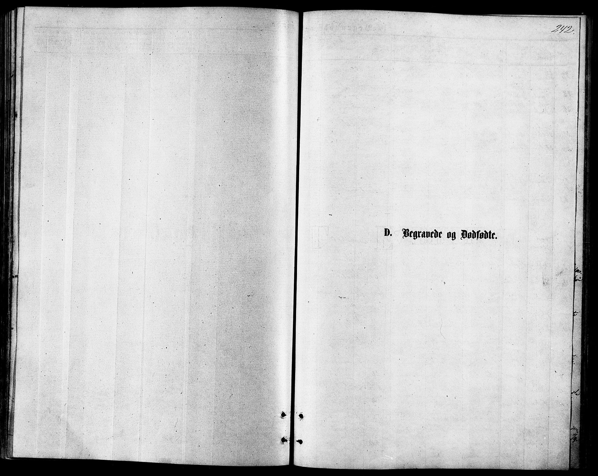 Målselv sokneprestembete, SATØ/S-1311/G/Ga/Gaa/L0005kirke: Parish register (official) no. 5, 1872-1884, p. 242