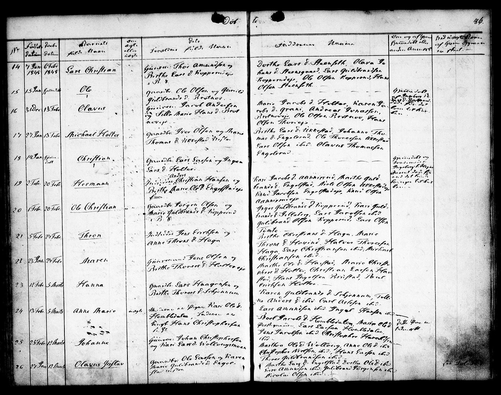 Nannestad prestekontor Kirkebøker, AV/SAO-A-10414a/F/Fa/L0010: Parish register (official) no. I 10, 1840-1850, p. 86