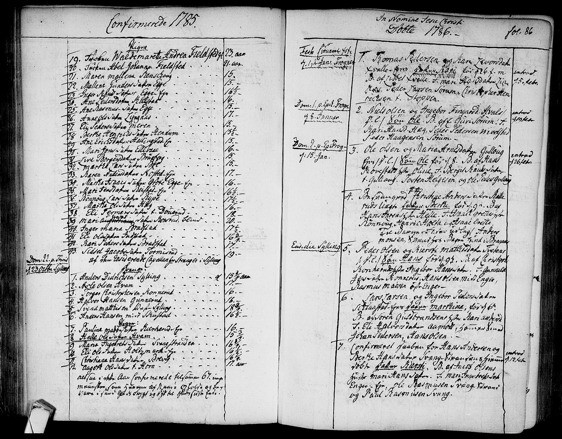 Lier kirkebøker, SAKO/A-230/F/Fa/L0006: Parish register (official) no. I 6, 1777-1794, p. 86