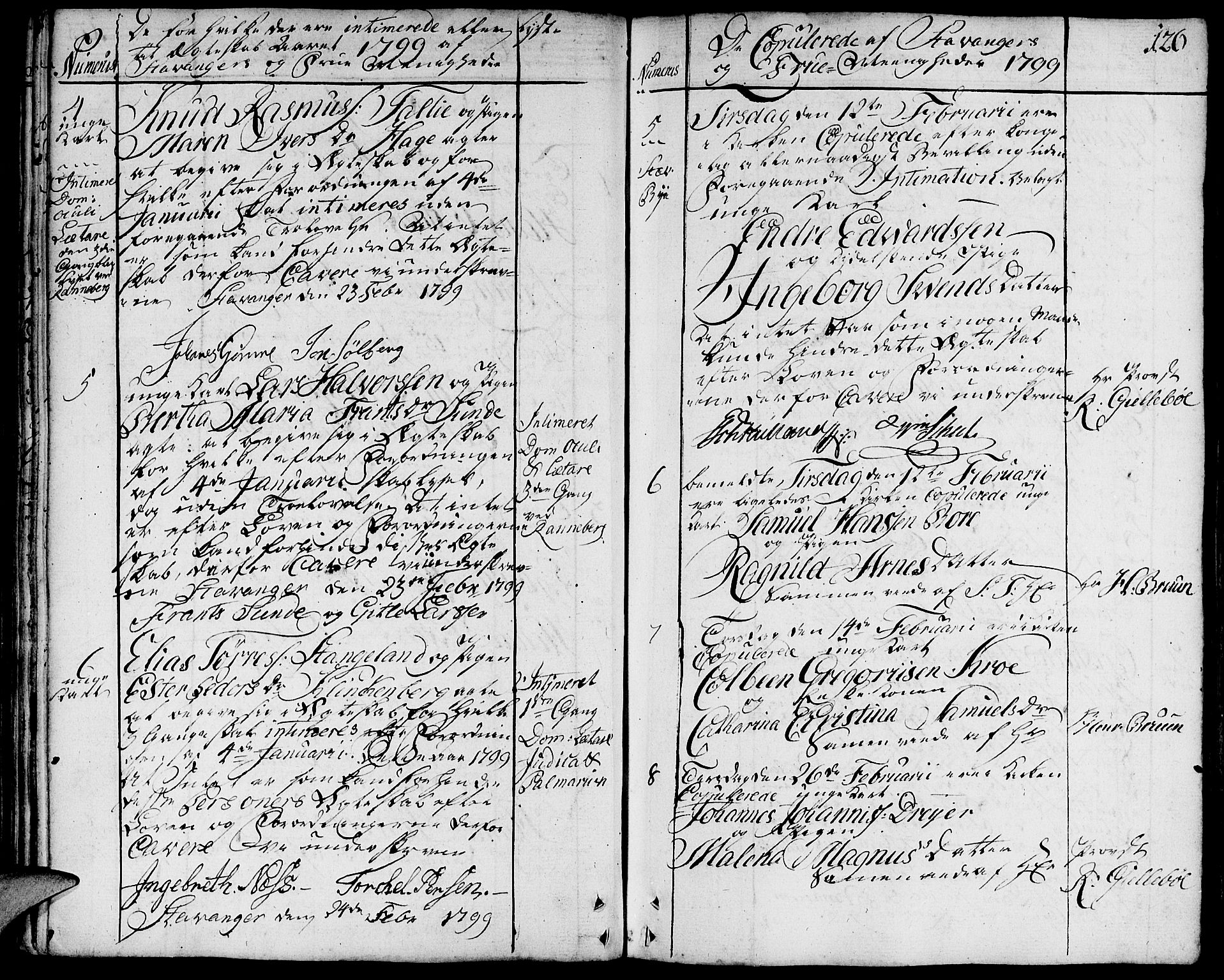 Domkirken sokneprestkontor, AV/SAST-A-101812/001/30/30BA/L0006: Parish register (official) no. A 6, 1783-1815, p. 126