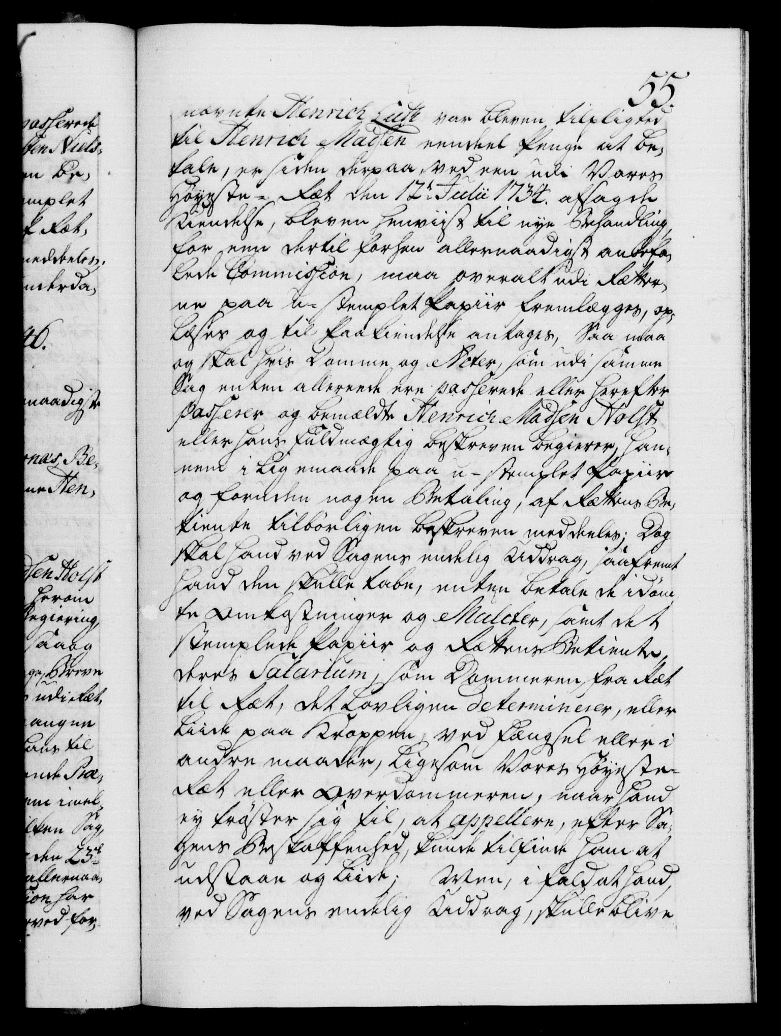 Danske Kanselli 1572-1799, AV/RA-EA-3023/F/Fc/Fca/Fcaa/L0035: Norske registre, 1746-1748, p. 55a